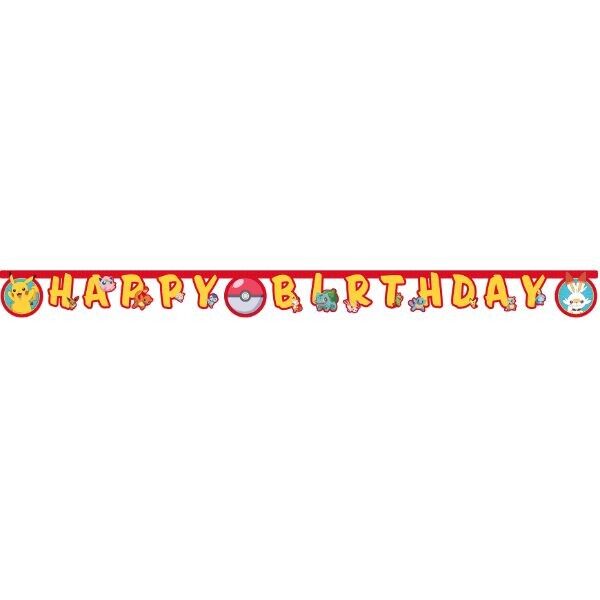 1 Happy Birthday Stanzbanner FSC - Pokémon