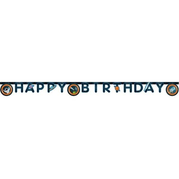 1 Happy Birthday Stanzbanner FSC - Rocket Space