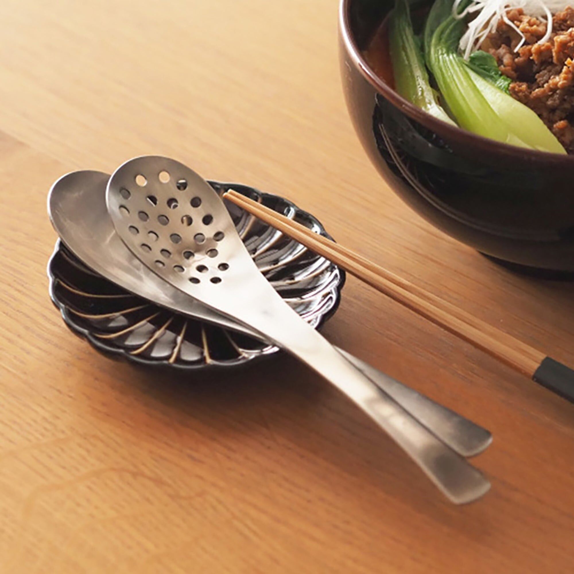 Shimoyama japanischer Löffel aus gebürstetem Edelstahl