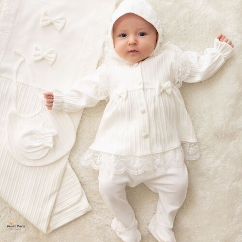 Ensemble élégant 10 pièces pour bébé fille (0-3 mois)