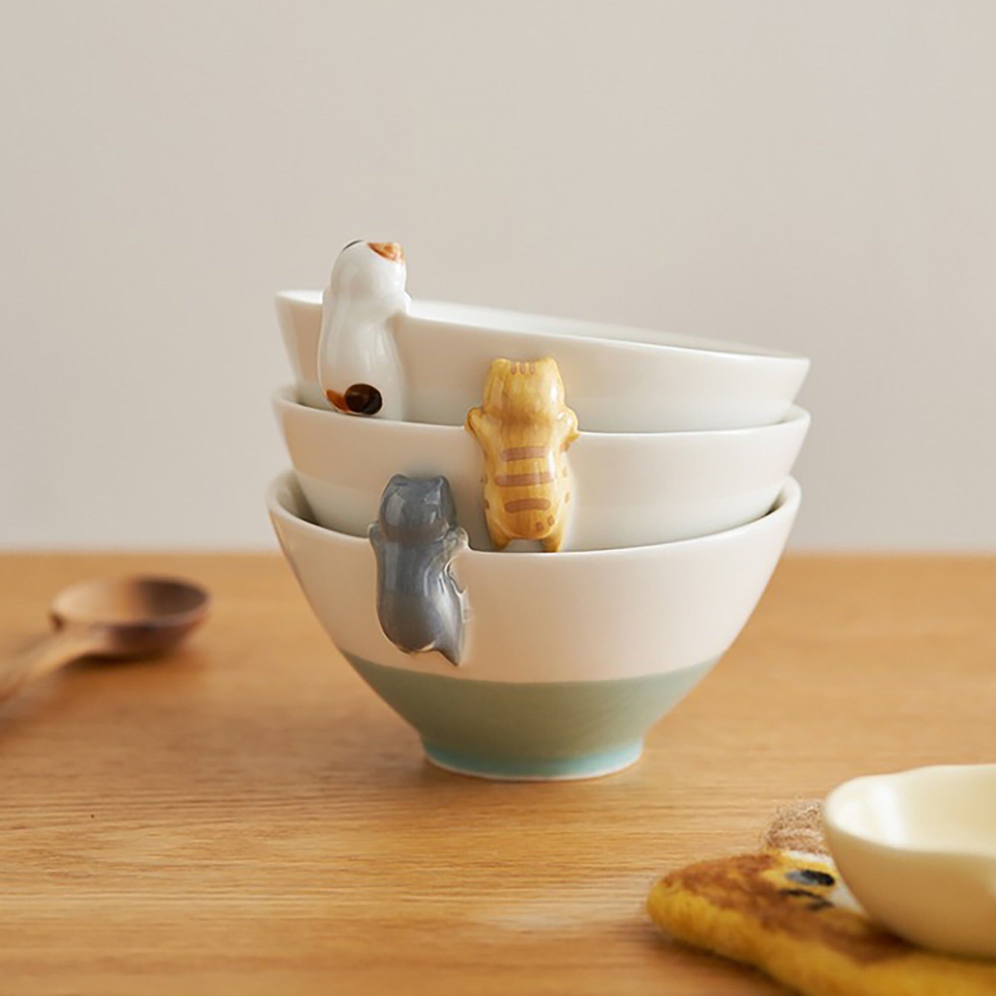 Bol en céramique avec mignon motif chat