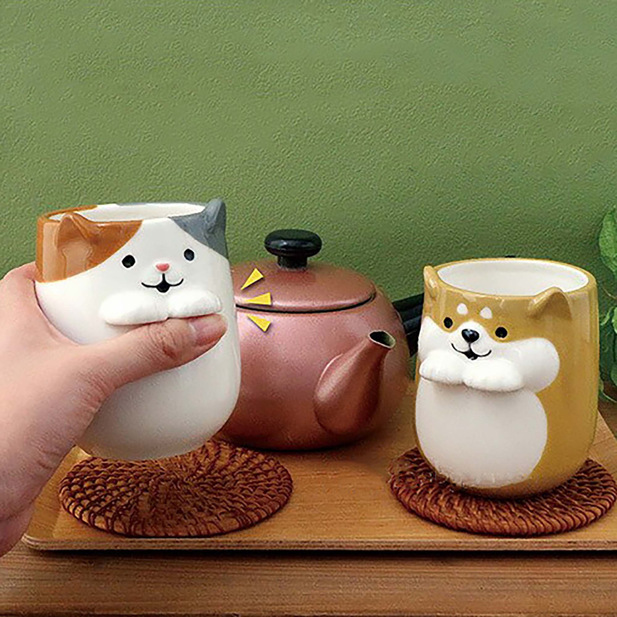 Taza de cerámica DECOLE, serie Little Paw