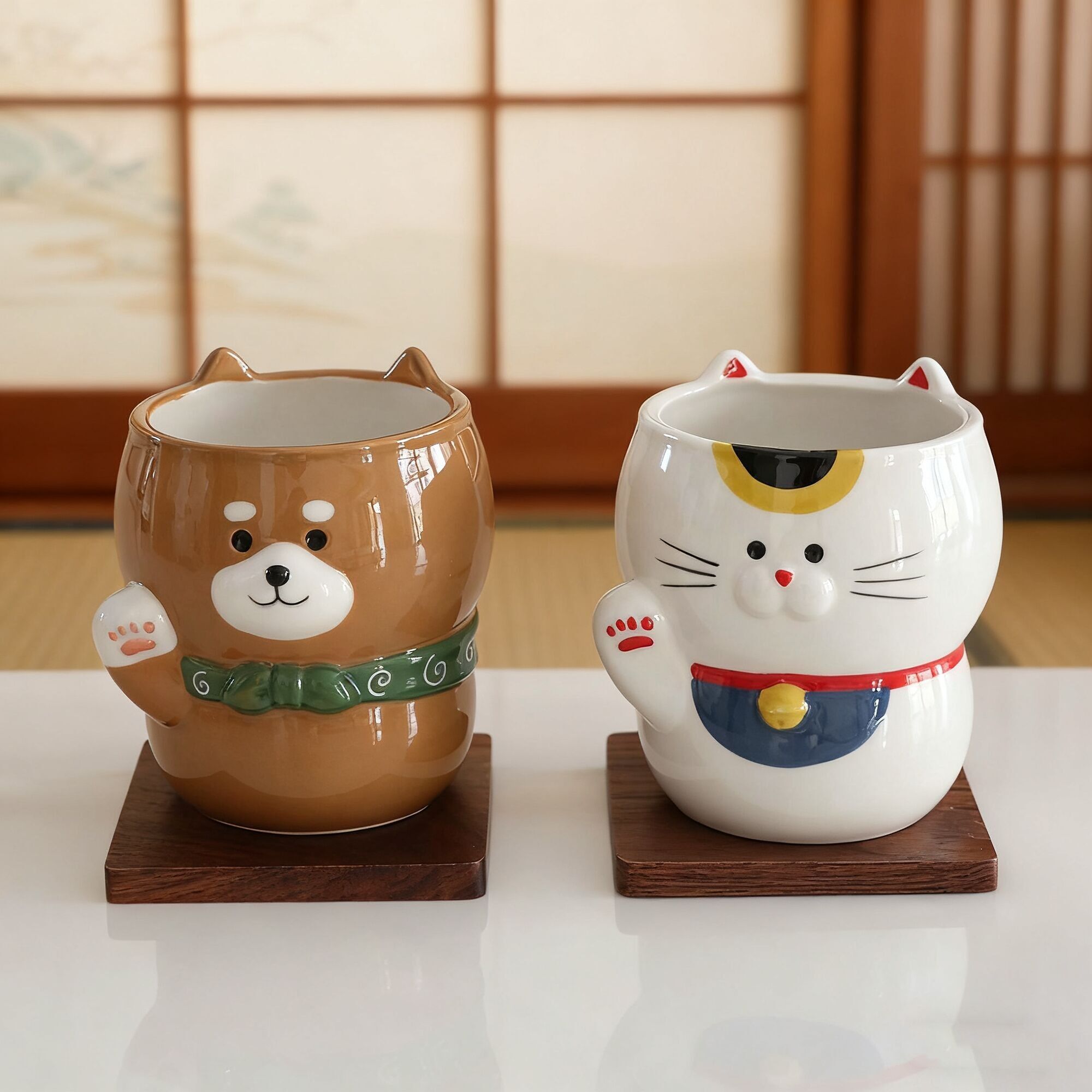 Taza de la suerte de cerámica Décole