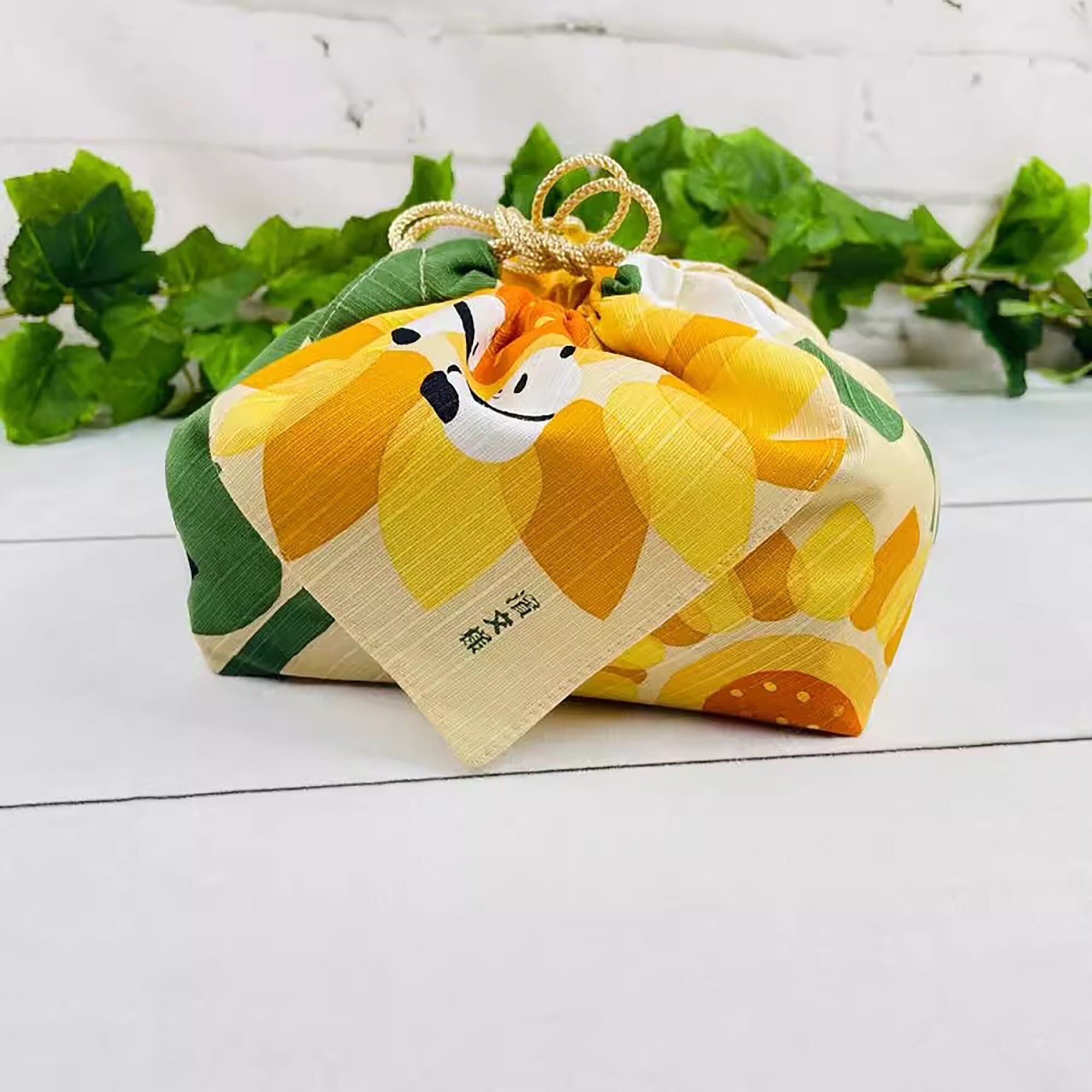 Borsa bento giapponese in cotone Hamamonyo