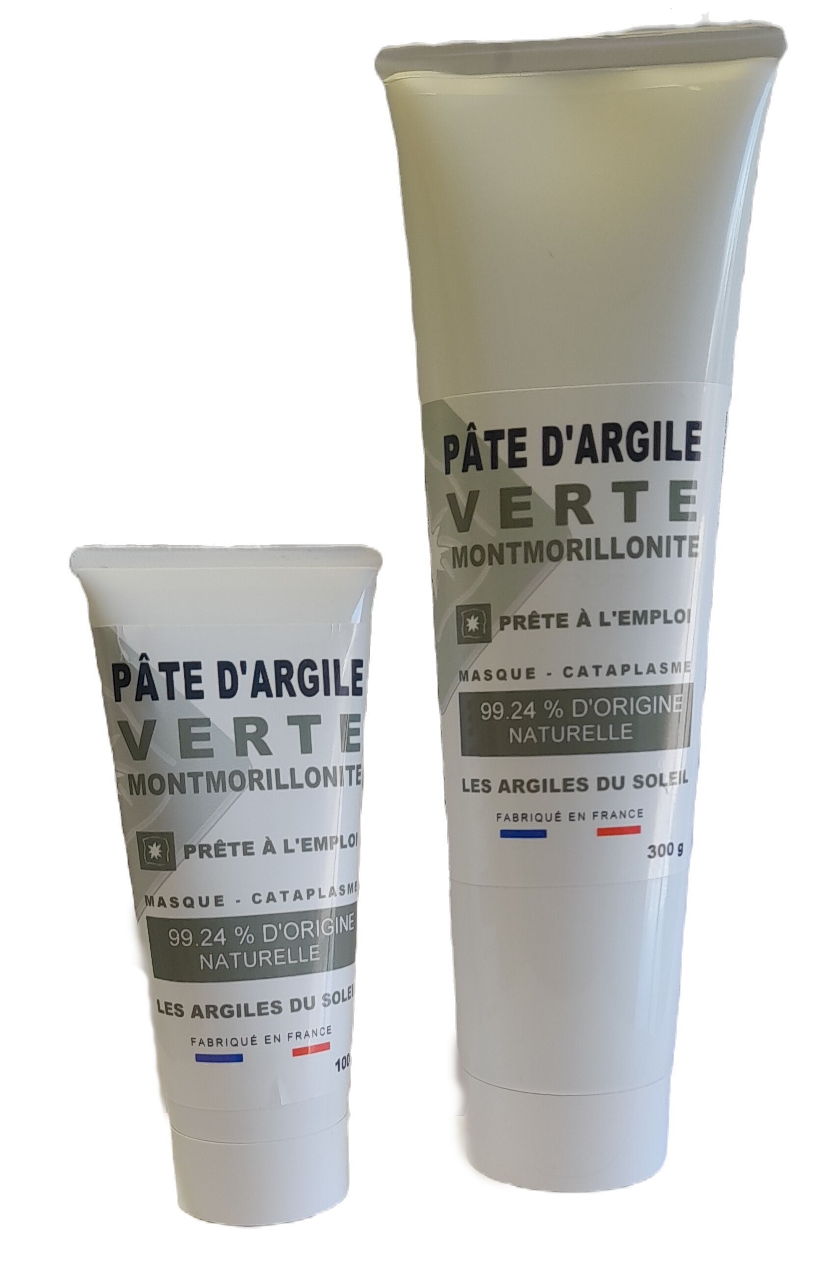 Pâte d'argile verte montmorillonite
