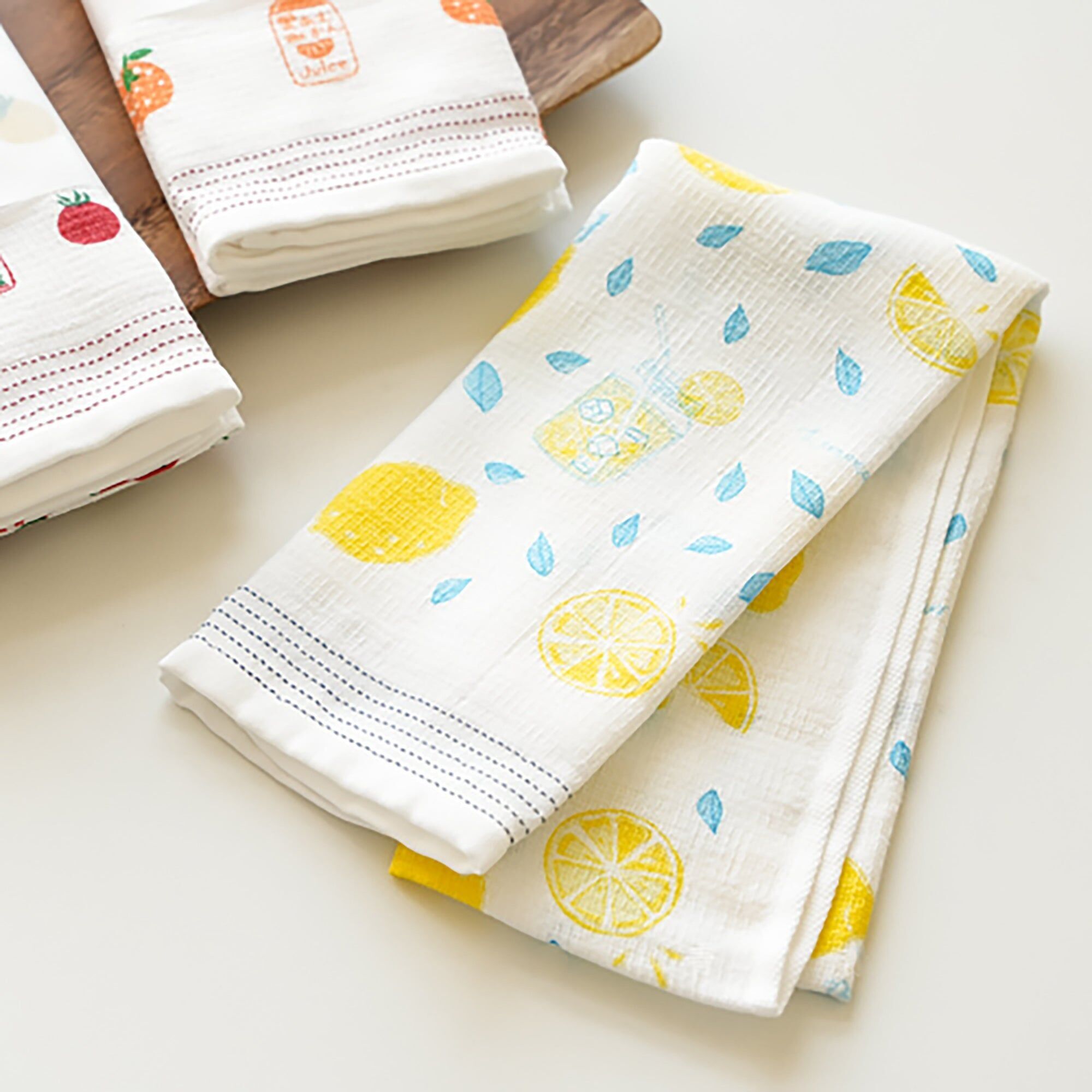 Asciugamano lungo in cotone giapponese Kontex, serie natura