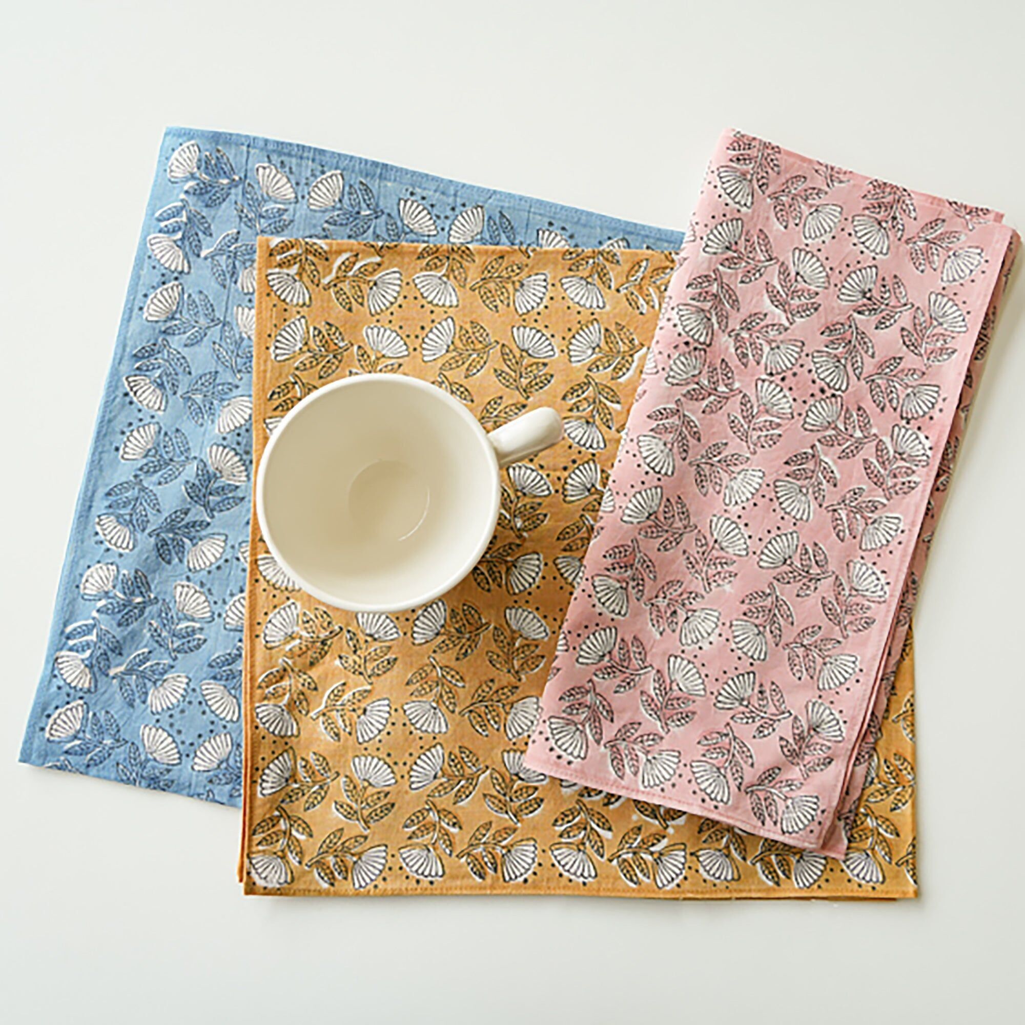 Japanese hand-printed cotton towel