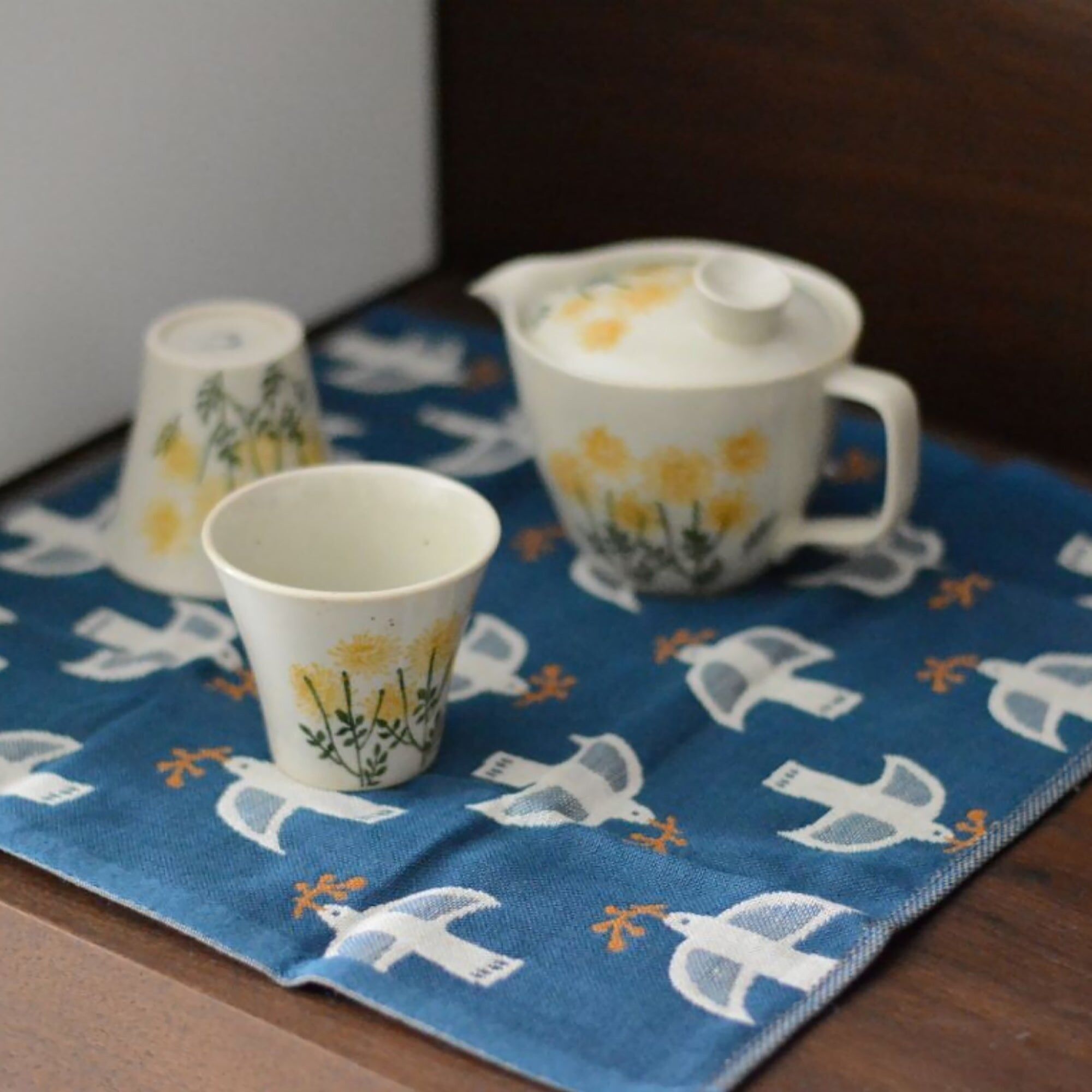 Asciugamano in cotone giapponese serie Kukka Lokki