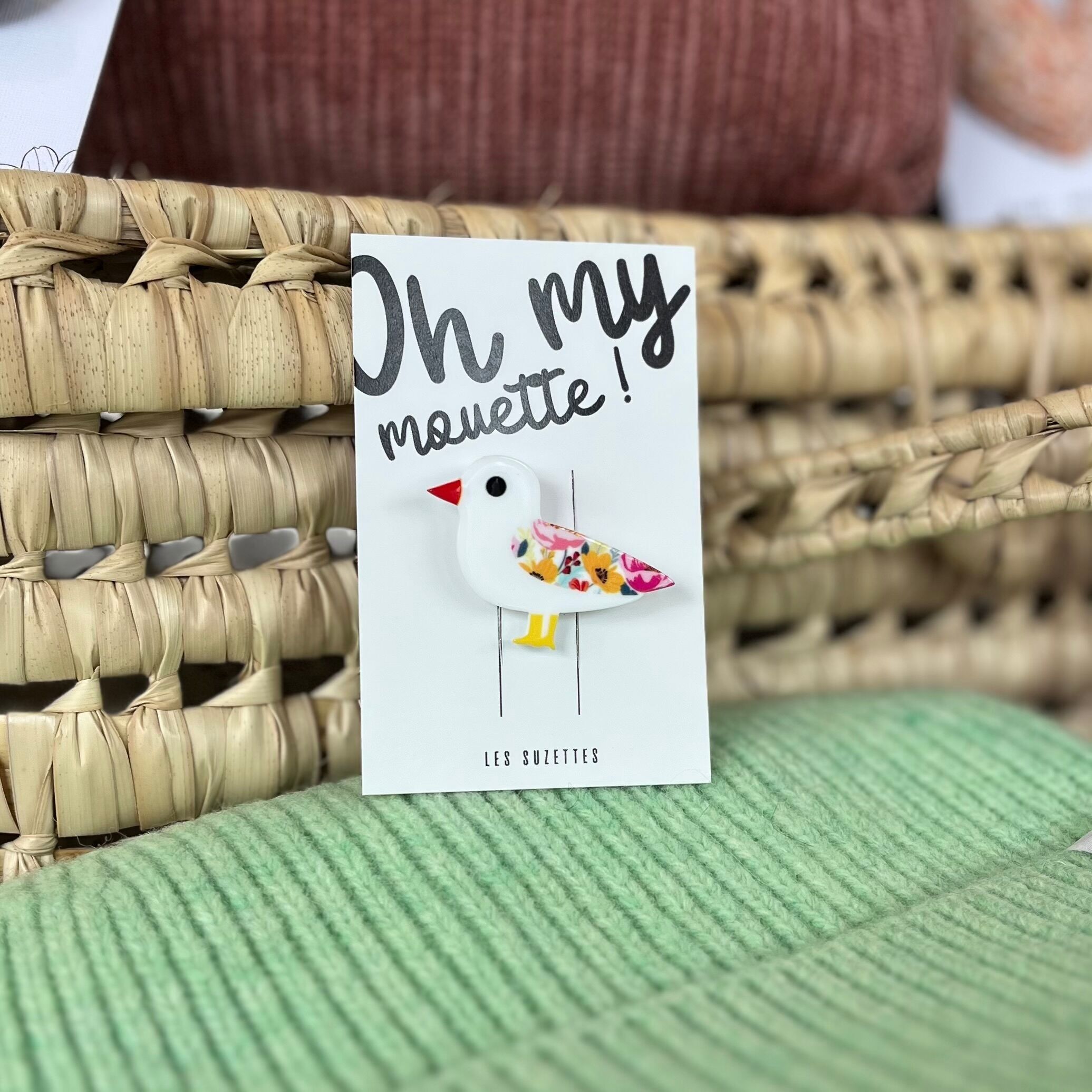 Broche mouette Huguette Émilia