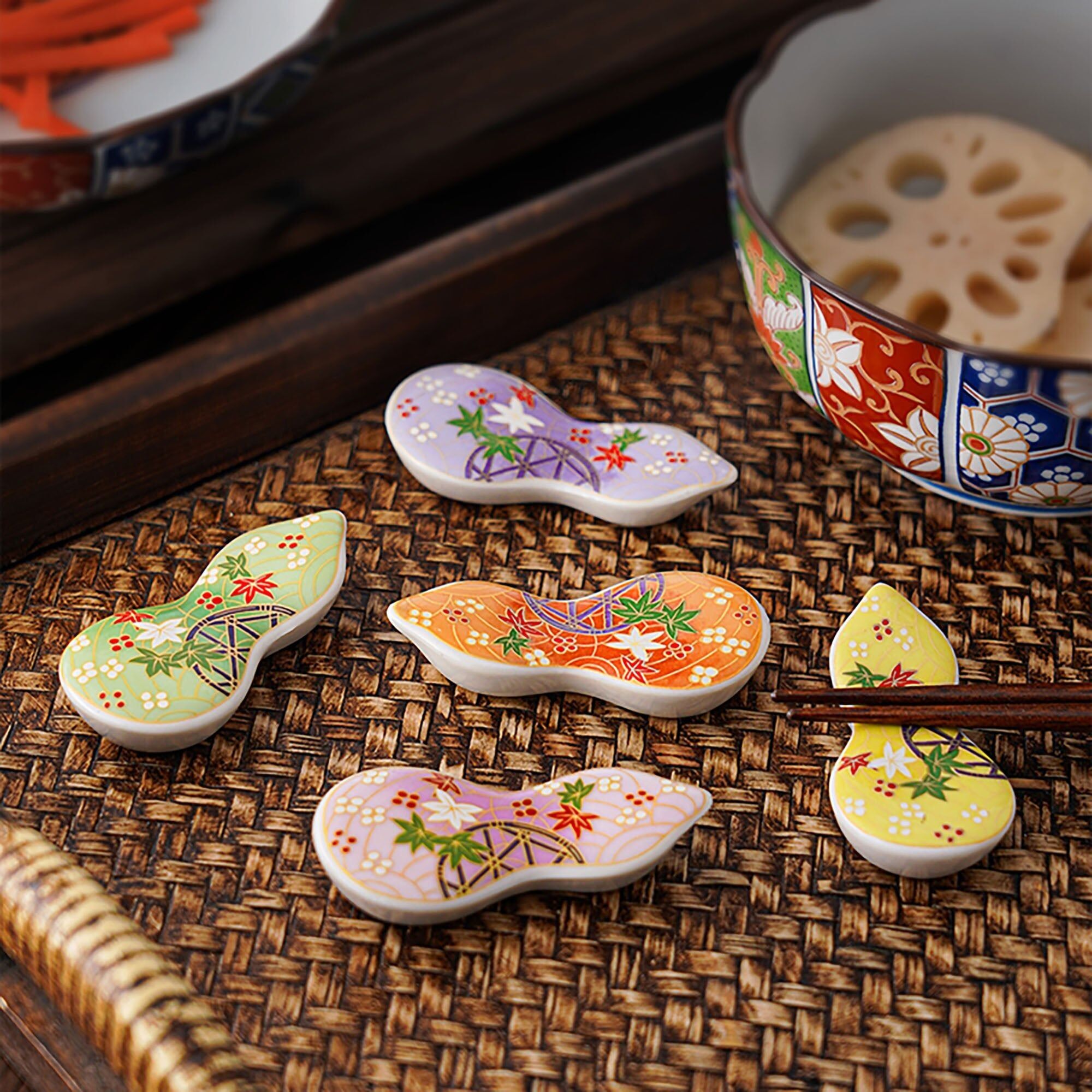 Poggiabacchette in porcellana