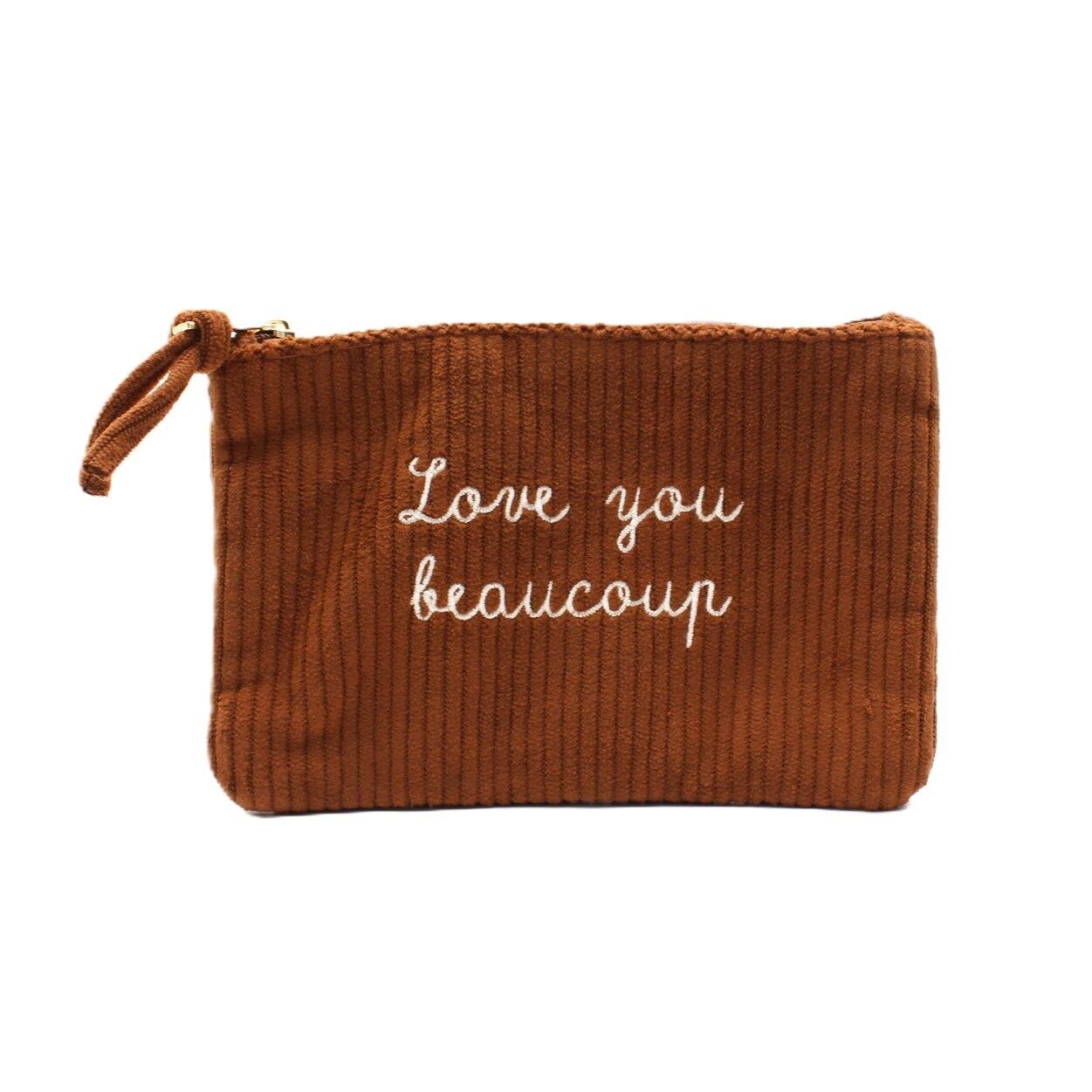 Pochette côtelée message - Love you
