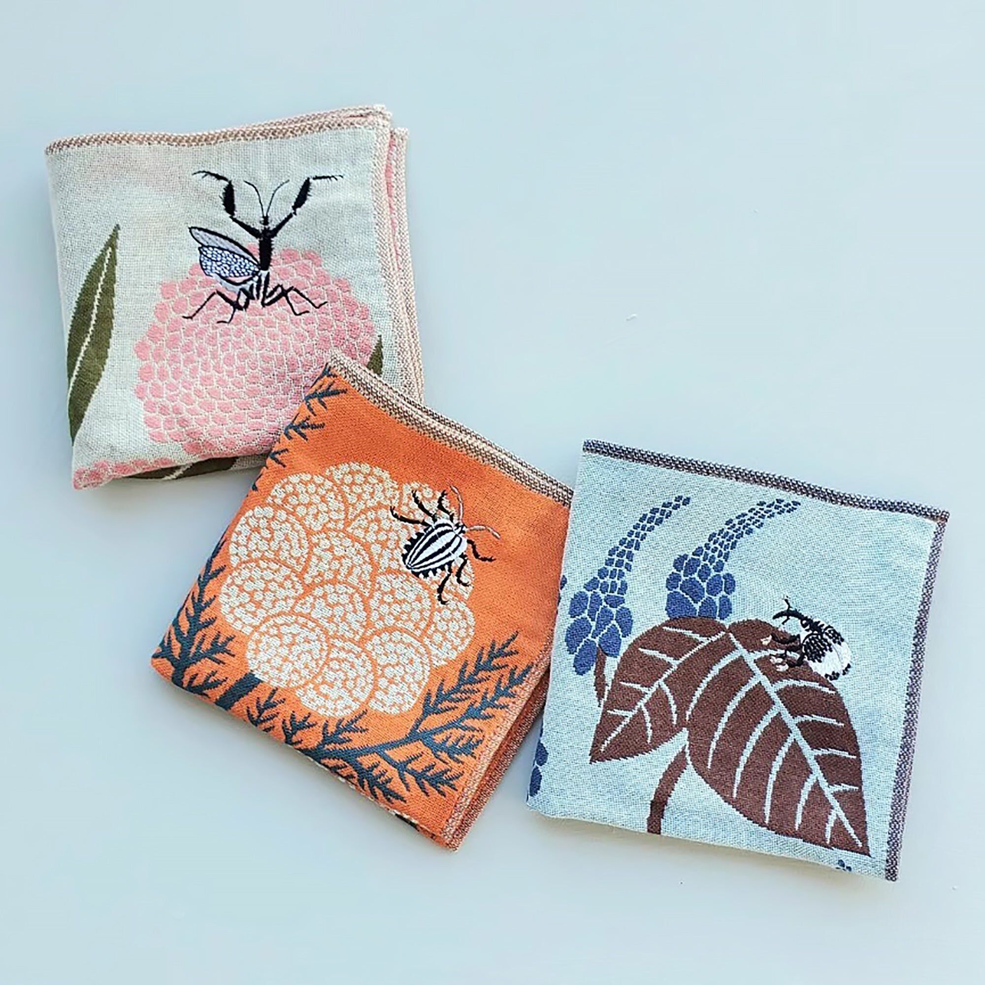 Asciugamano giapponese in cotone ricamato