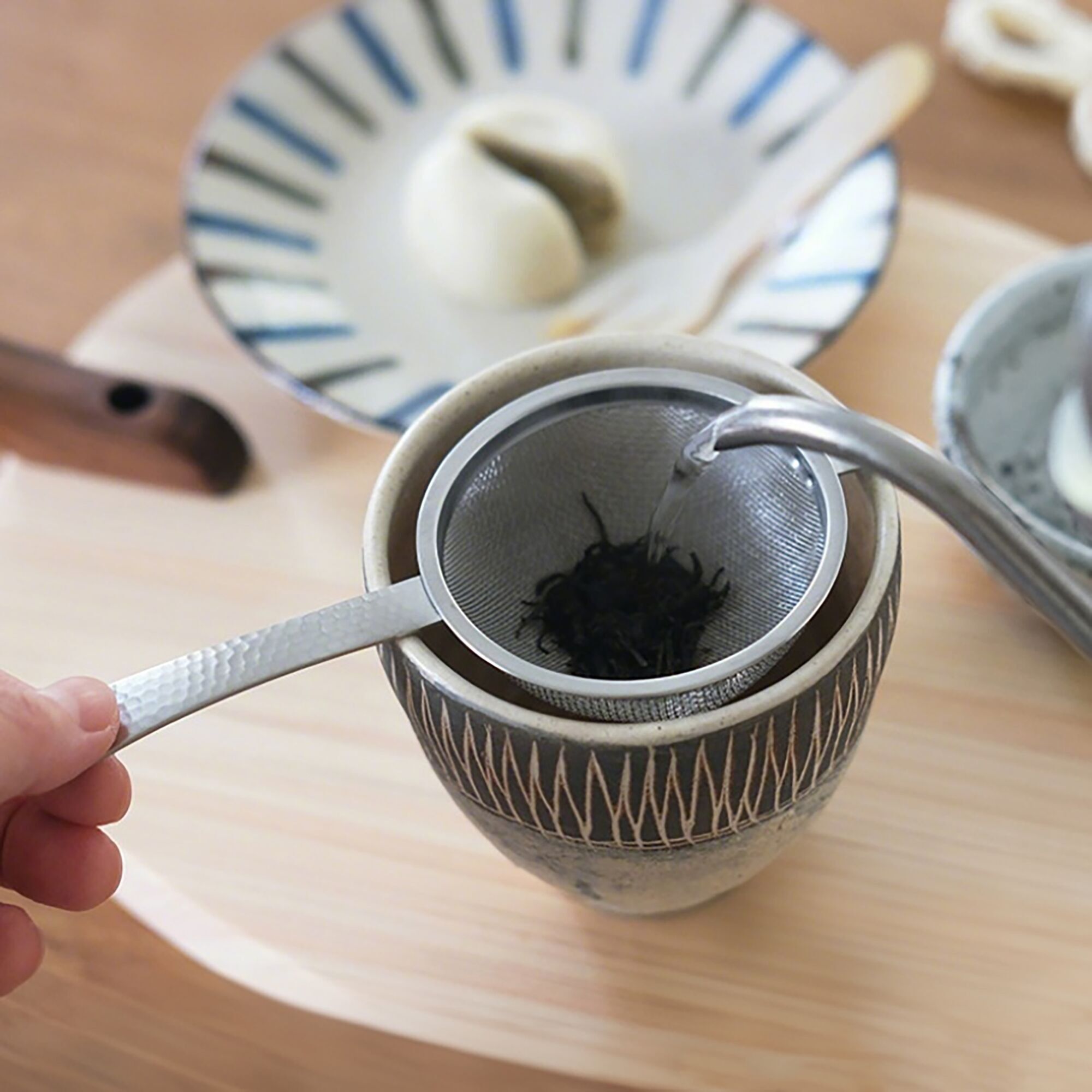 Filtro per il tè in acciaio inossidabile a doppio strato Shimoyama