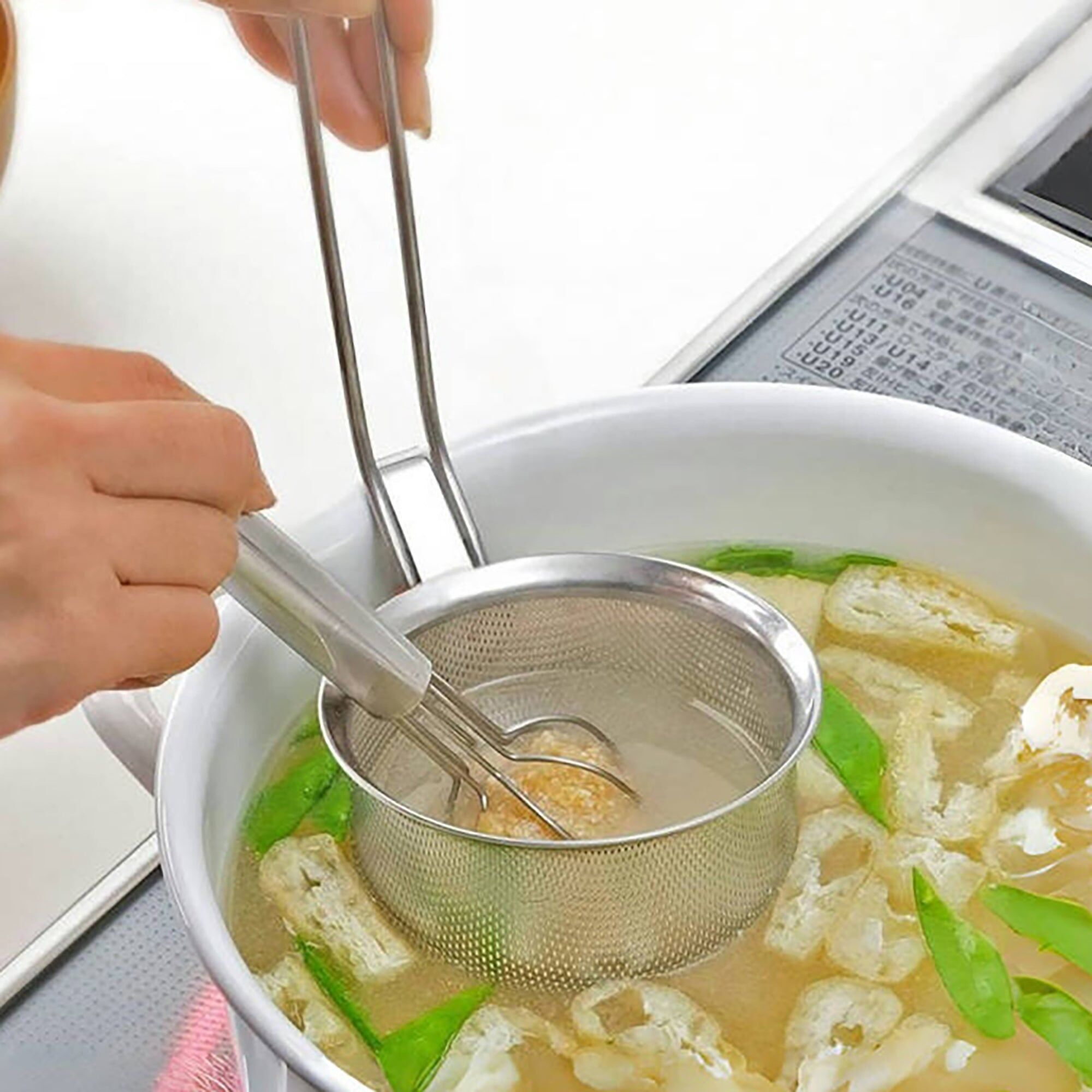 Japanese stainless steel oden strainer