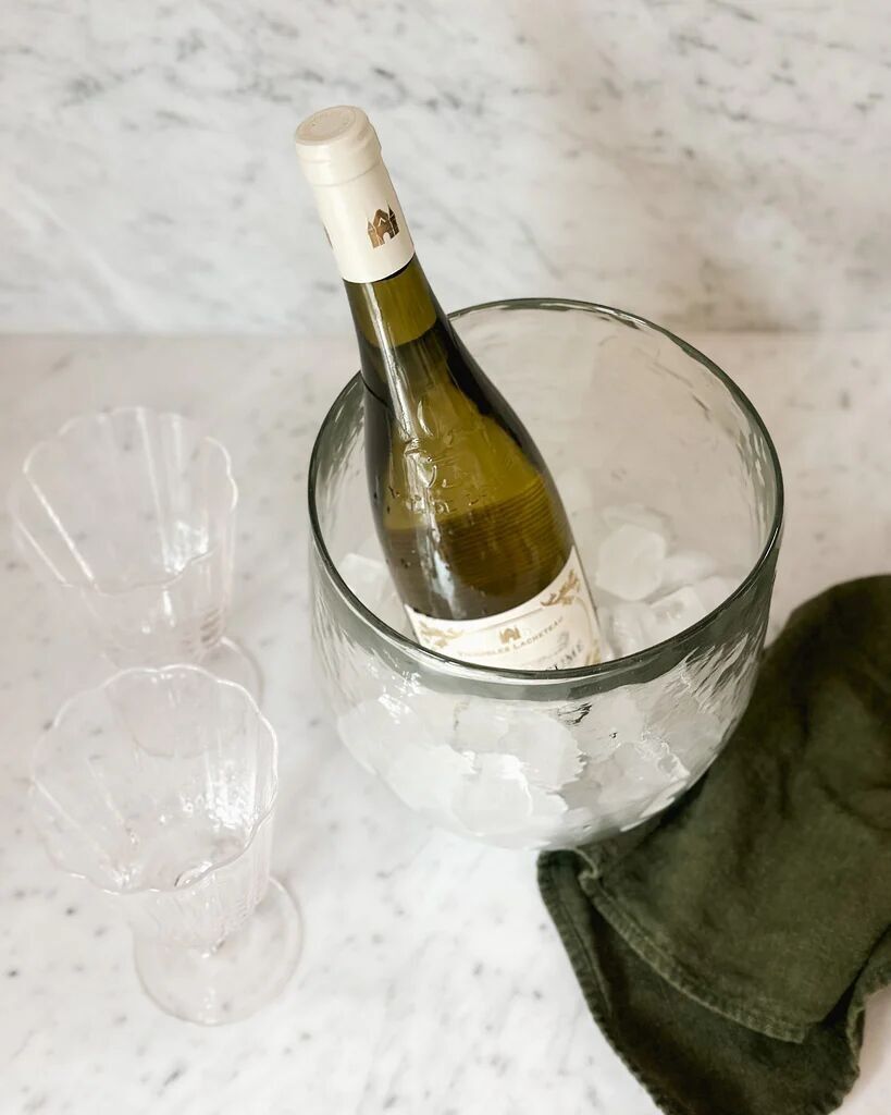 Secchiello per il ghiaccio in vetro martellato: un pezzo di intrattenimento elegante e versatile