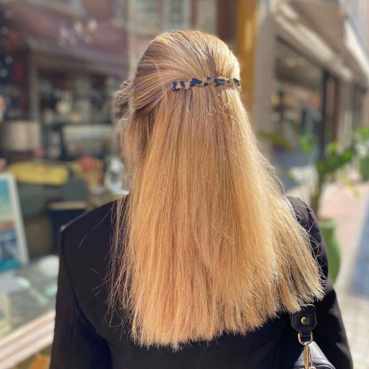 Lisette hair clip - Handmade in France from cellulose acetate