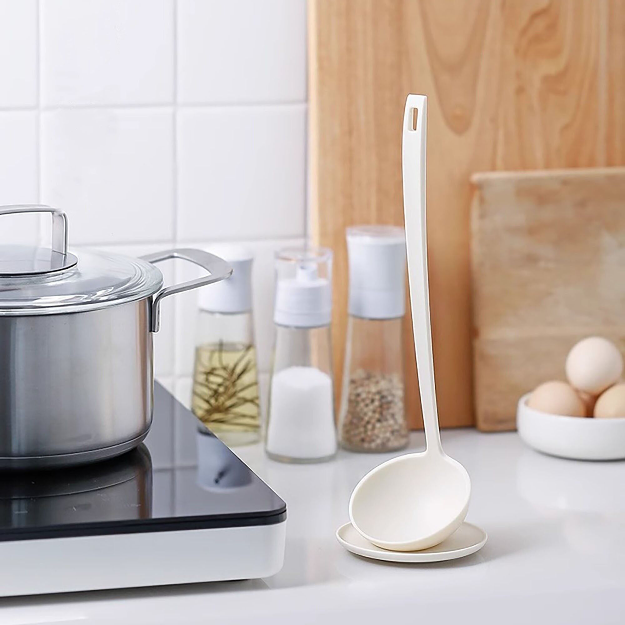 Cucchiaio da zuppa giapponese autoportante