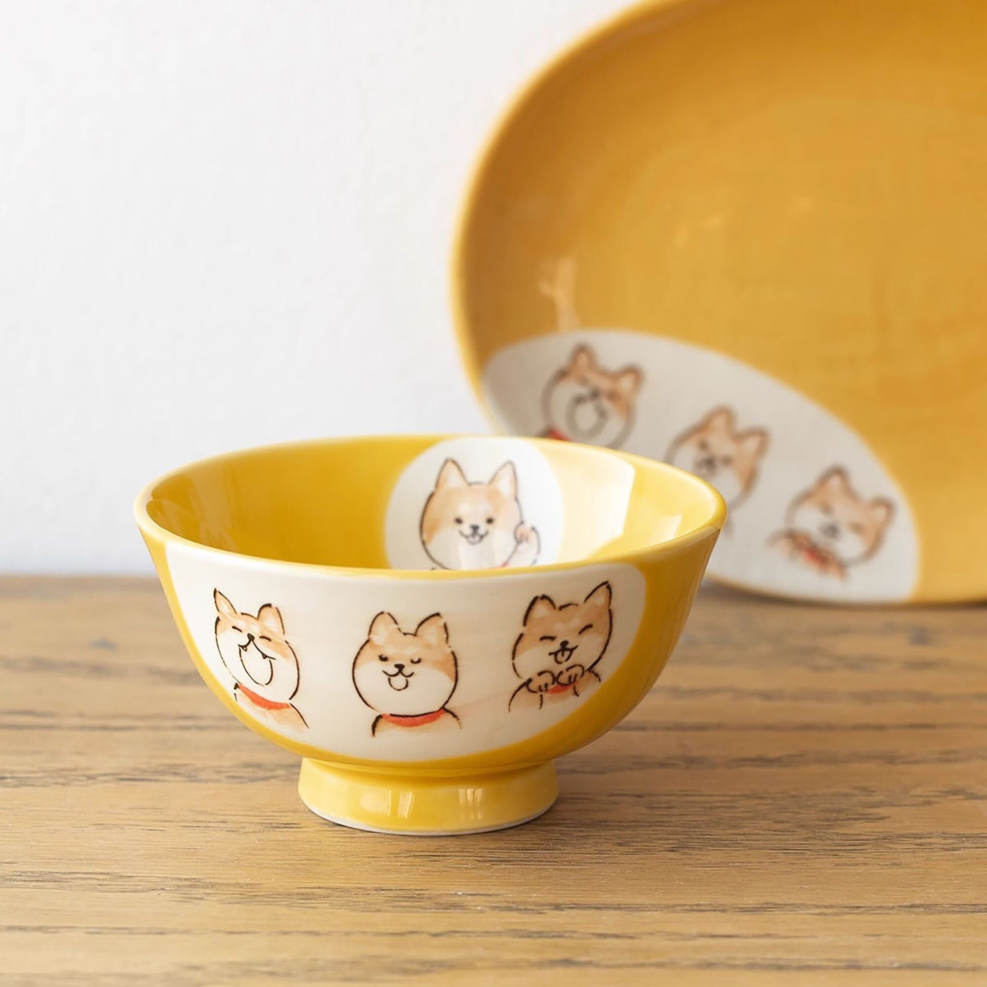 Stoviglie in ceramica Setoyaki Shiba Inu