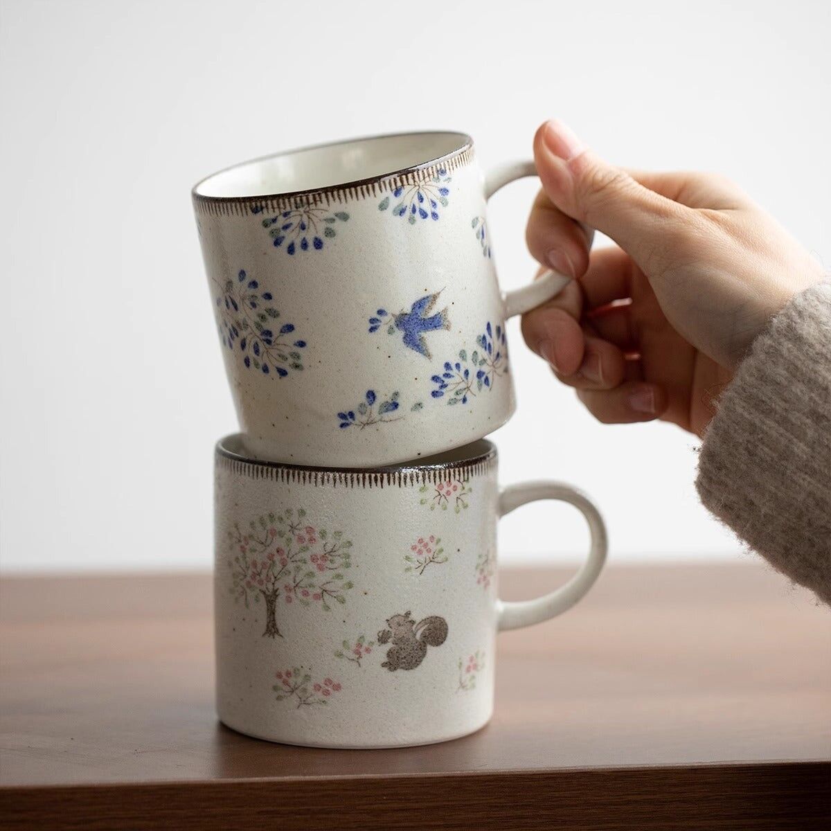 Tazza in ceramica in stile retrò giapponese