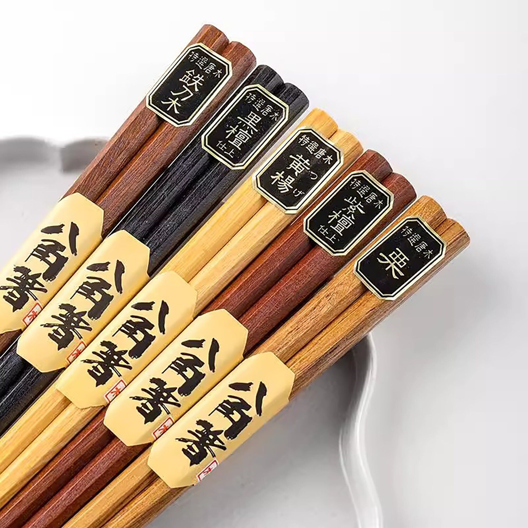 Baguettes en bois massif  avec 5 essences