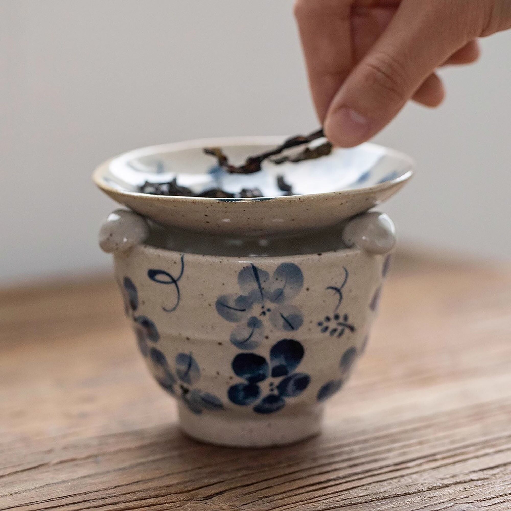 Bruciatore di incenso in ceramica Setoyaki