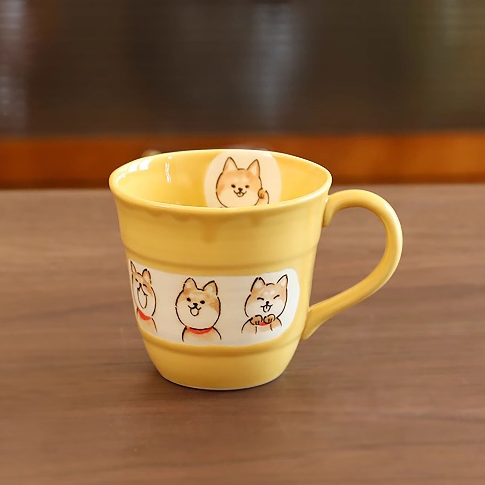 Tazza in ceramica Setoyaki Shiba Inu