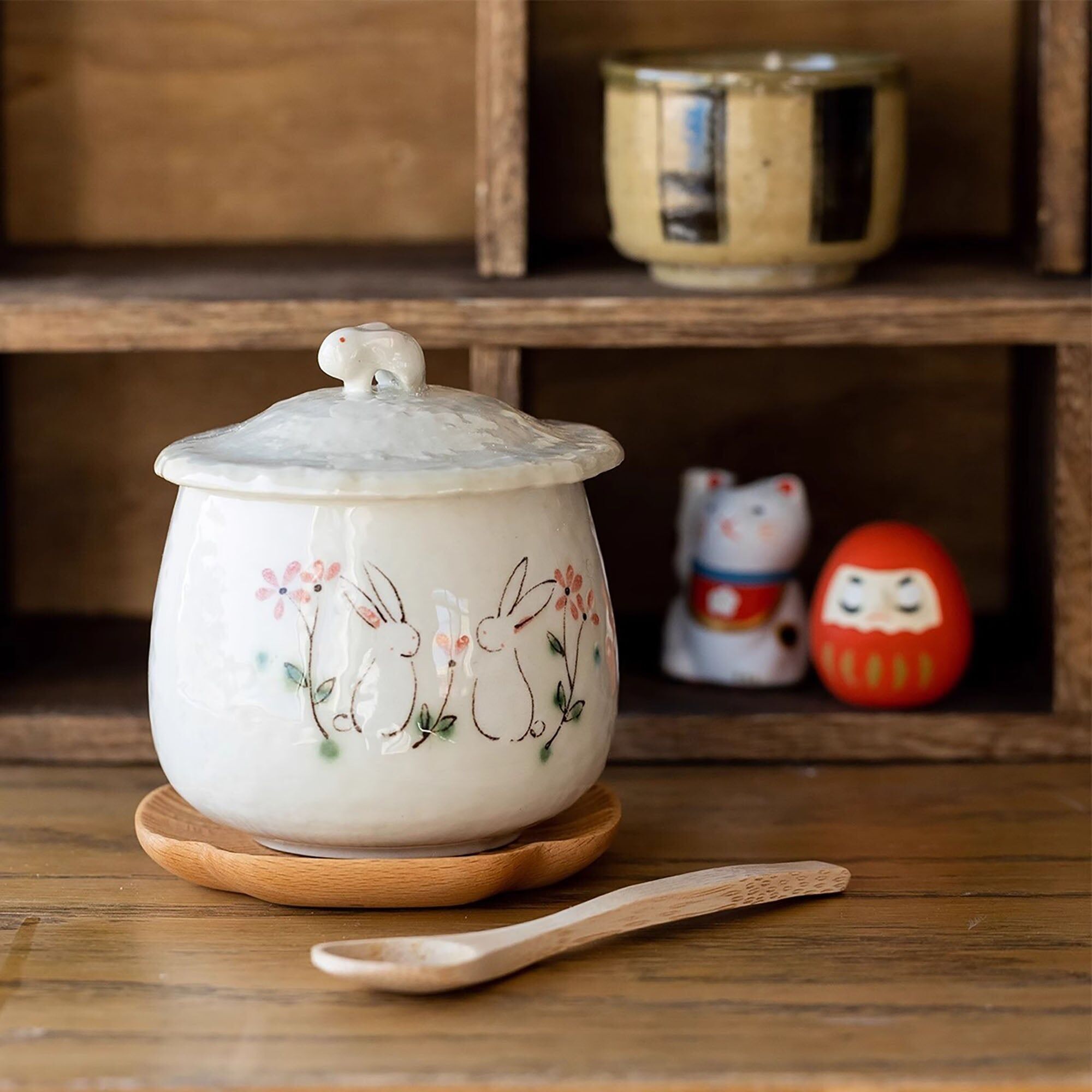 Ciotola per vapore in ceramica Seto-Yaki