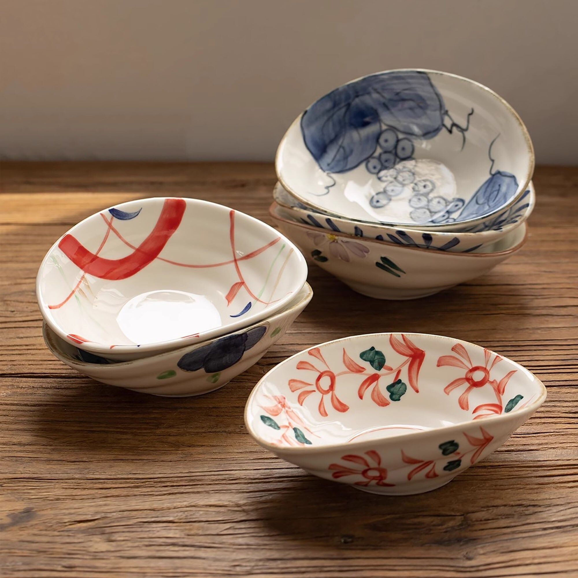 Ciotola ovale in ceramica Minoyaki