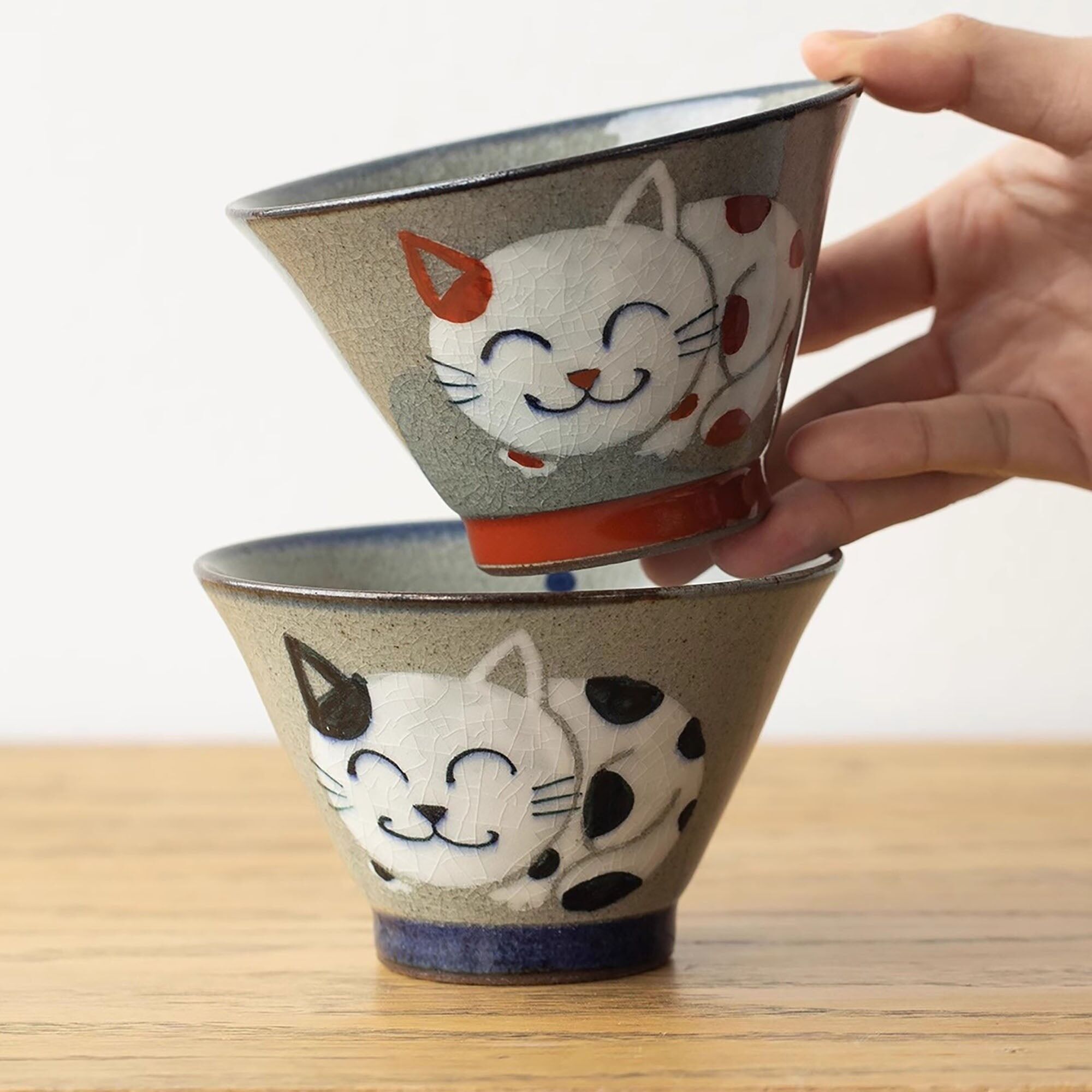 Cuenco de arroz de cerámica Shofuku-gama