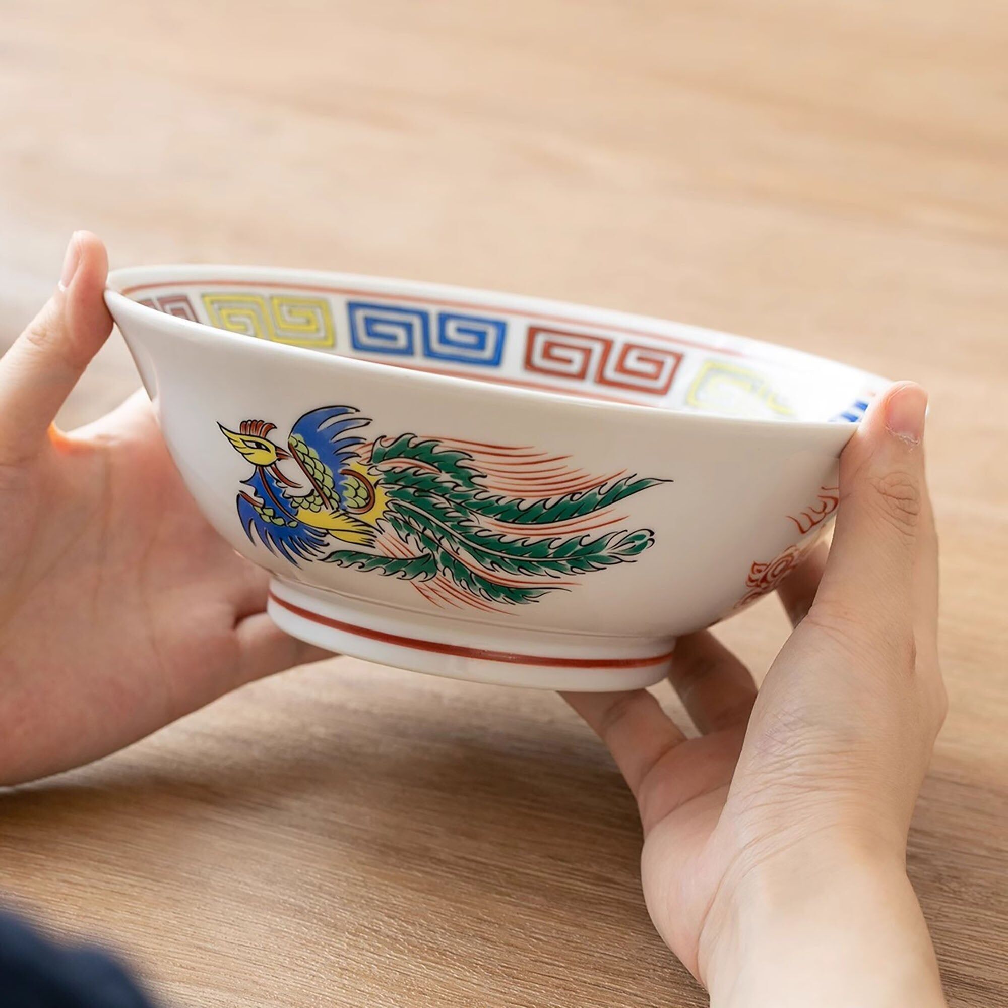 Tazón de ramen estilo japonés retro Mino-yaki