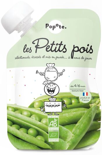 Gourde Bébé - Petits Pois BIO 1