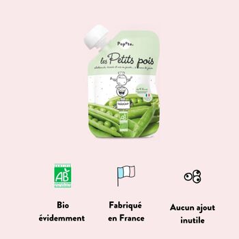 Gourde Bébé - Petits Pois BIO 3