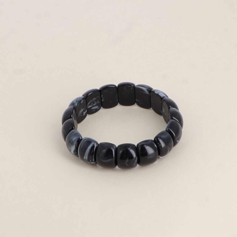 Elastic bracelet - resin beads