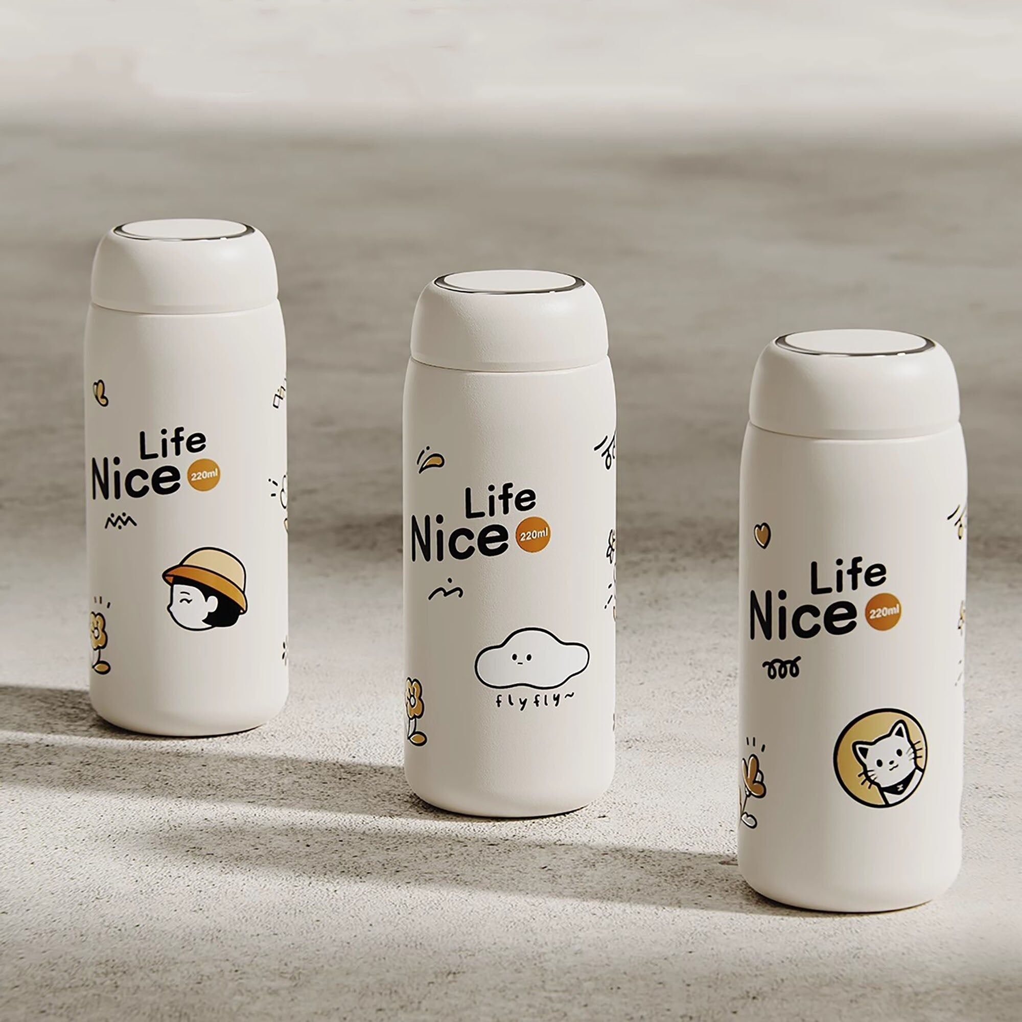 Mini bottiglia isolata in acciaio inossidabile