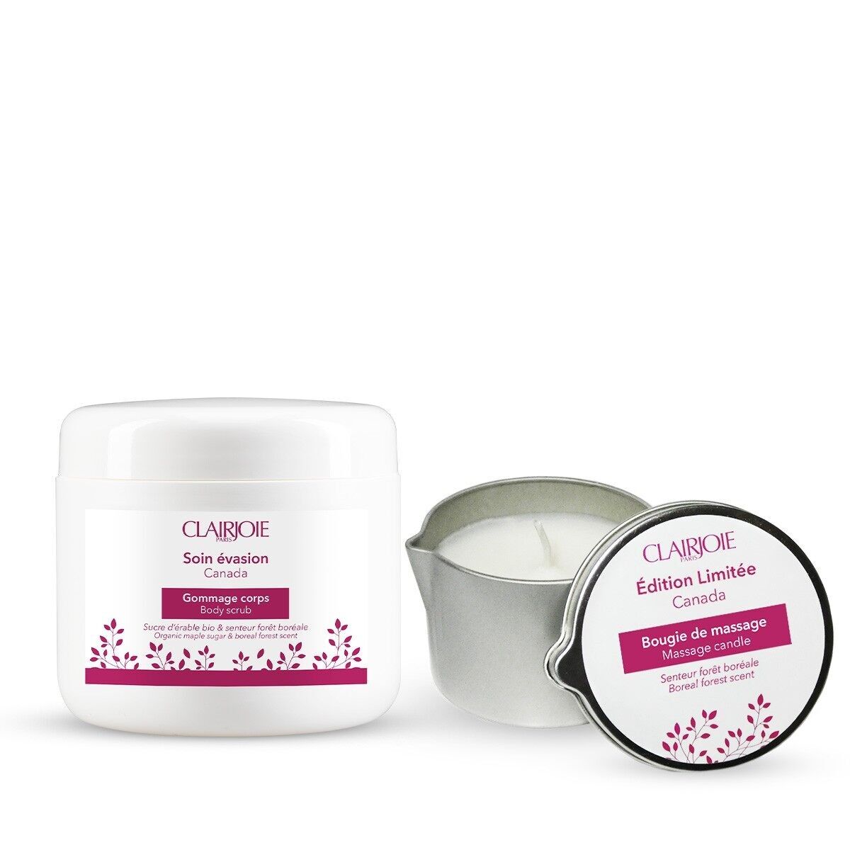 Anima-Kit® Körperpflege Kanada: Ahornzuckerpeeling und Fichtenduftkerze (Neu)