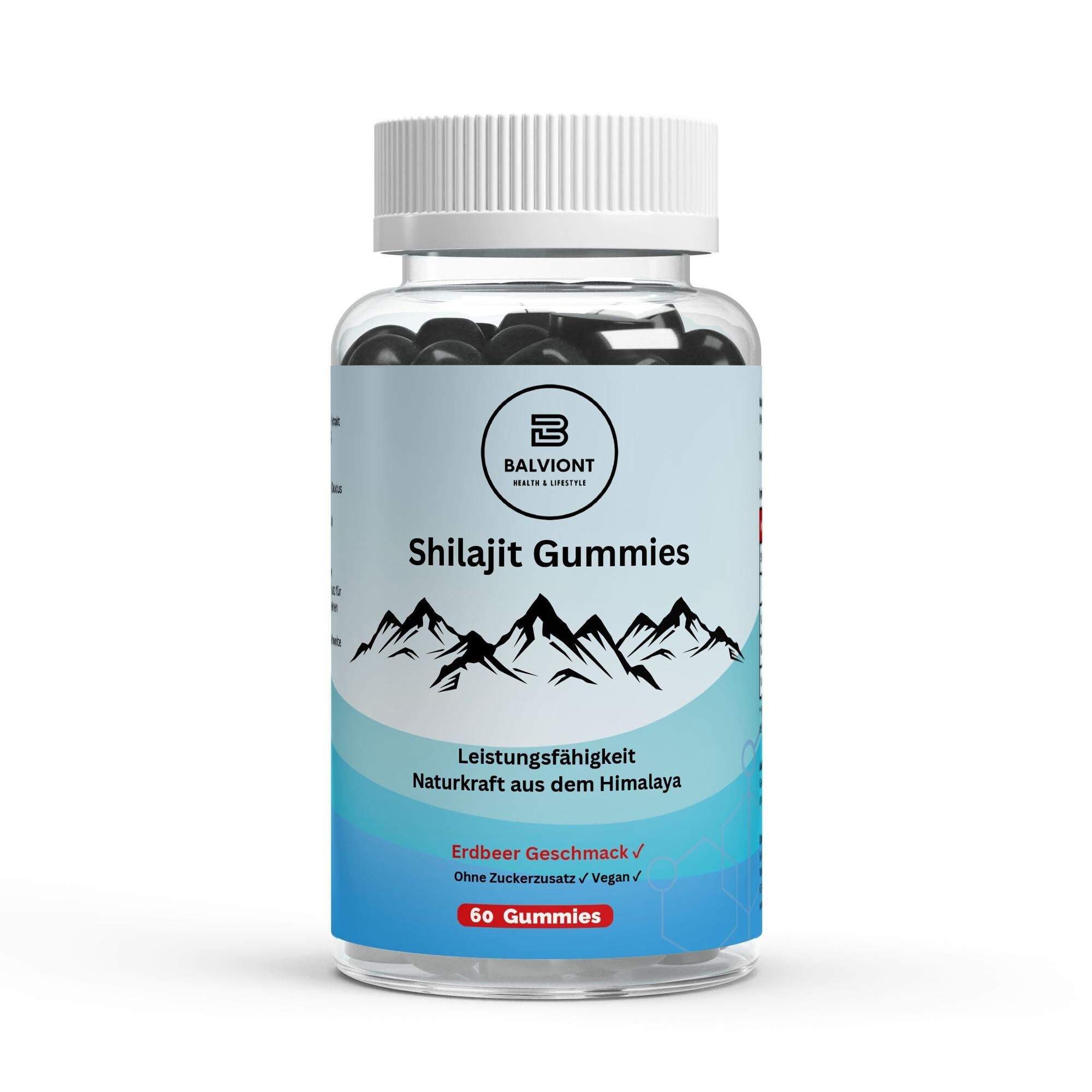 Shilajit Gummies + Vitamin C, B6, B12 - 60 pcs.(German label)