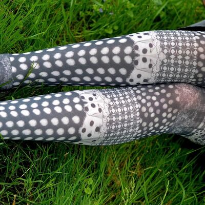 Princess fancy tights with small dots