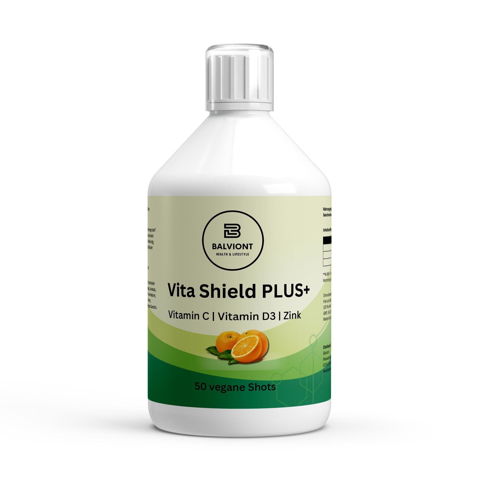 Vita Shield PLUS+ Shots - Fresh Orange - 500ml (German label)