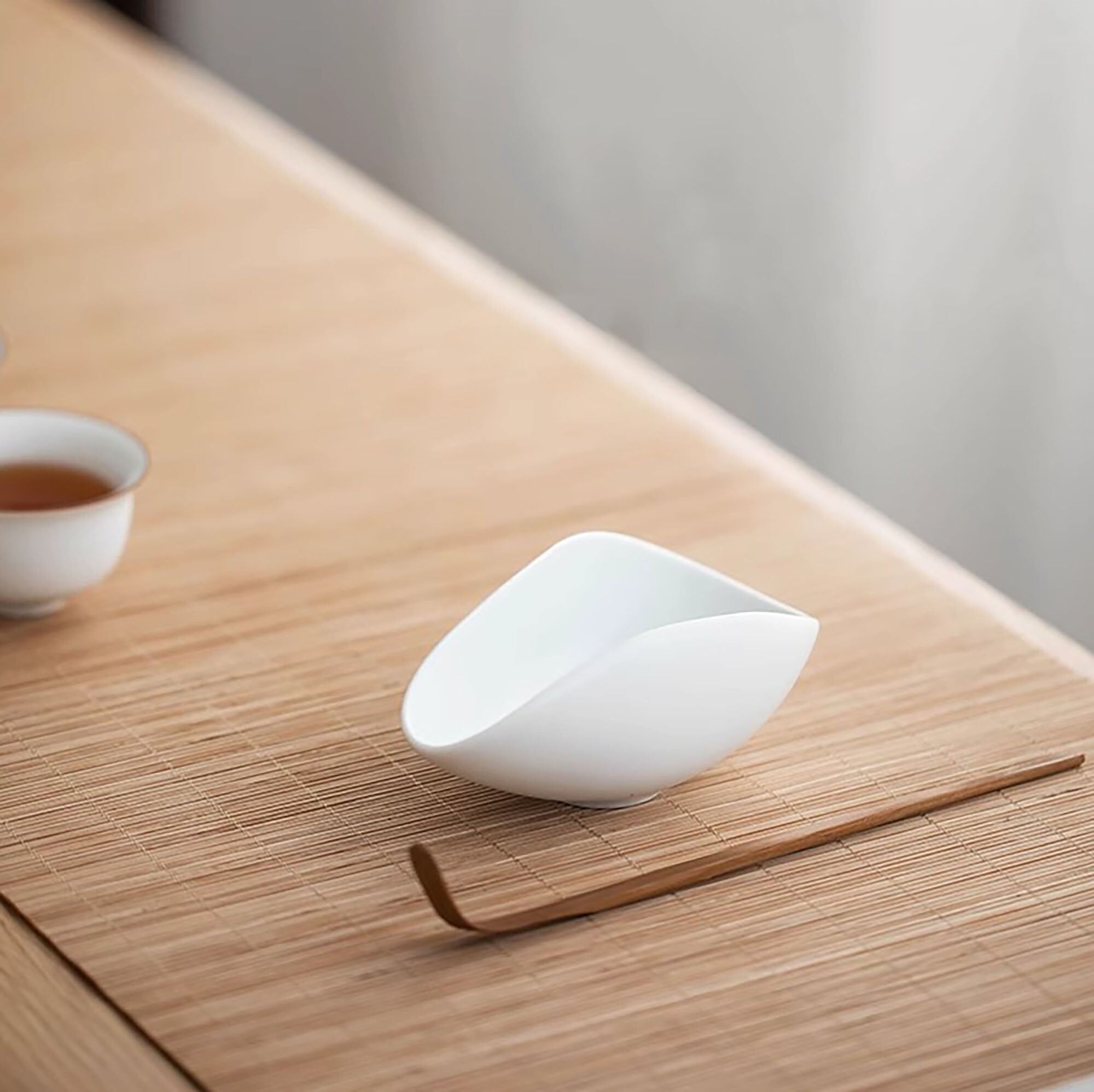 Porta tè con foglia di loto