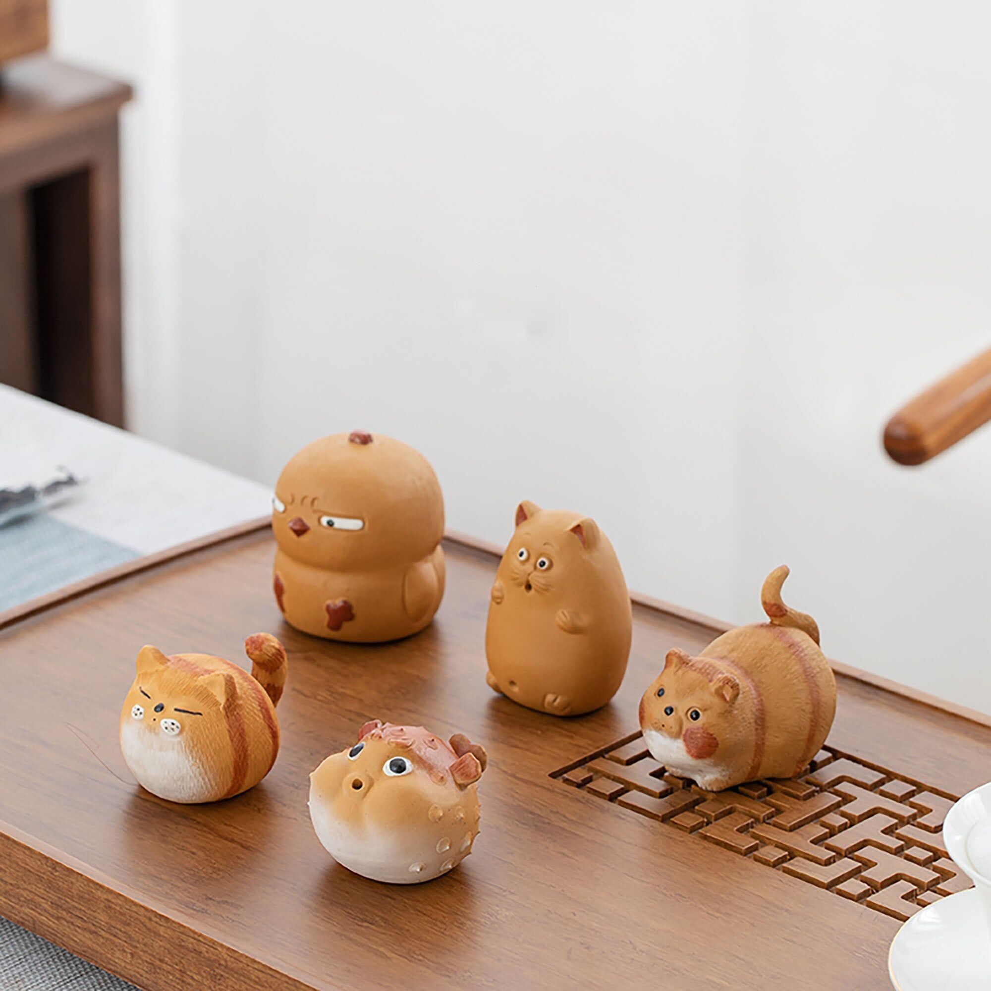 Animale domestico da tè in ceramica