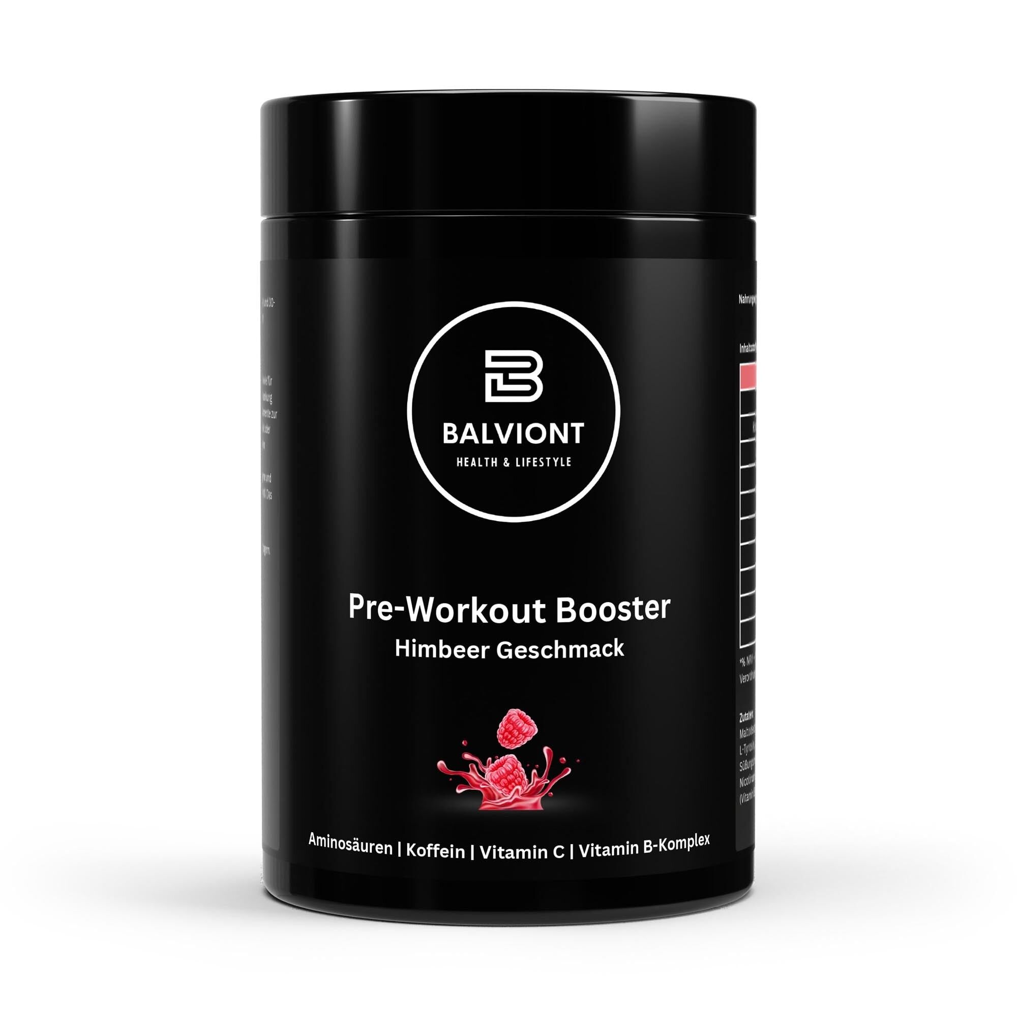 Pre-Workout Booster Raspberry - 520g (German label)