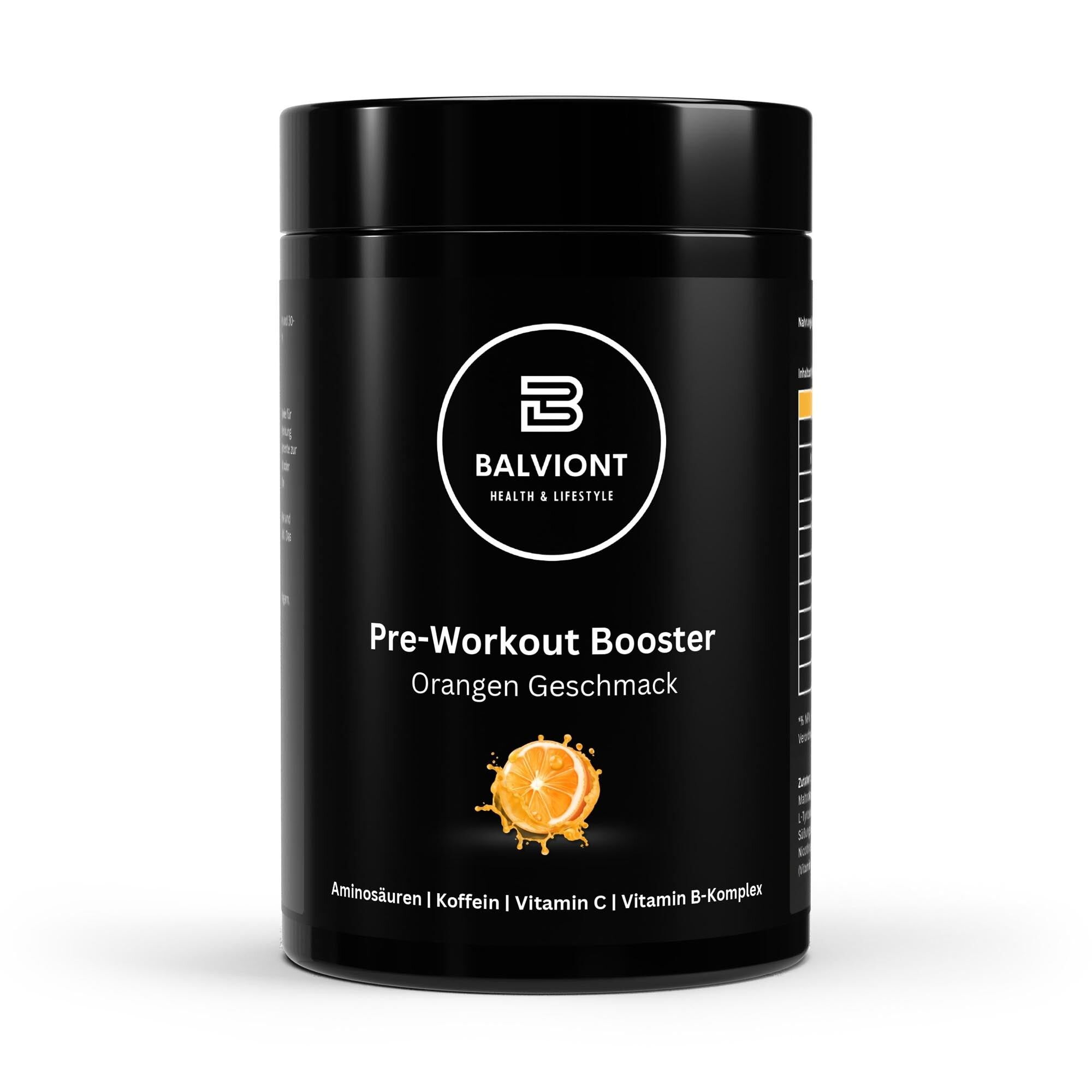 Pre-Workout Booster Orange - 520g (German label)