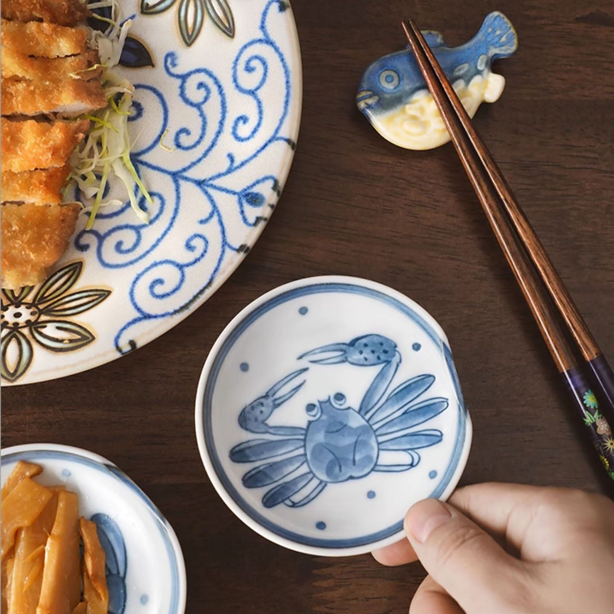 Minoyaki appetizer plates