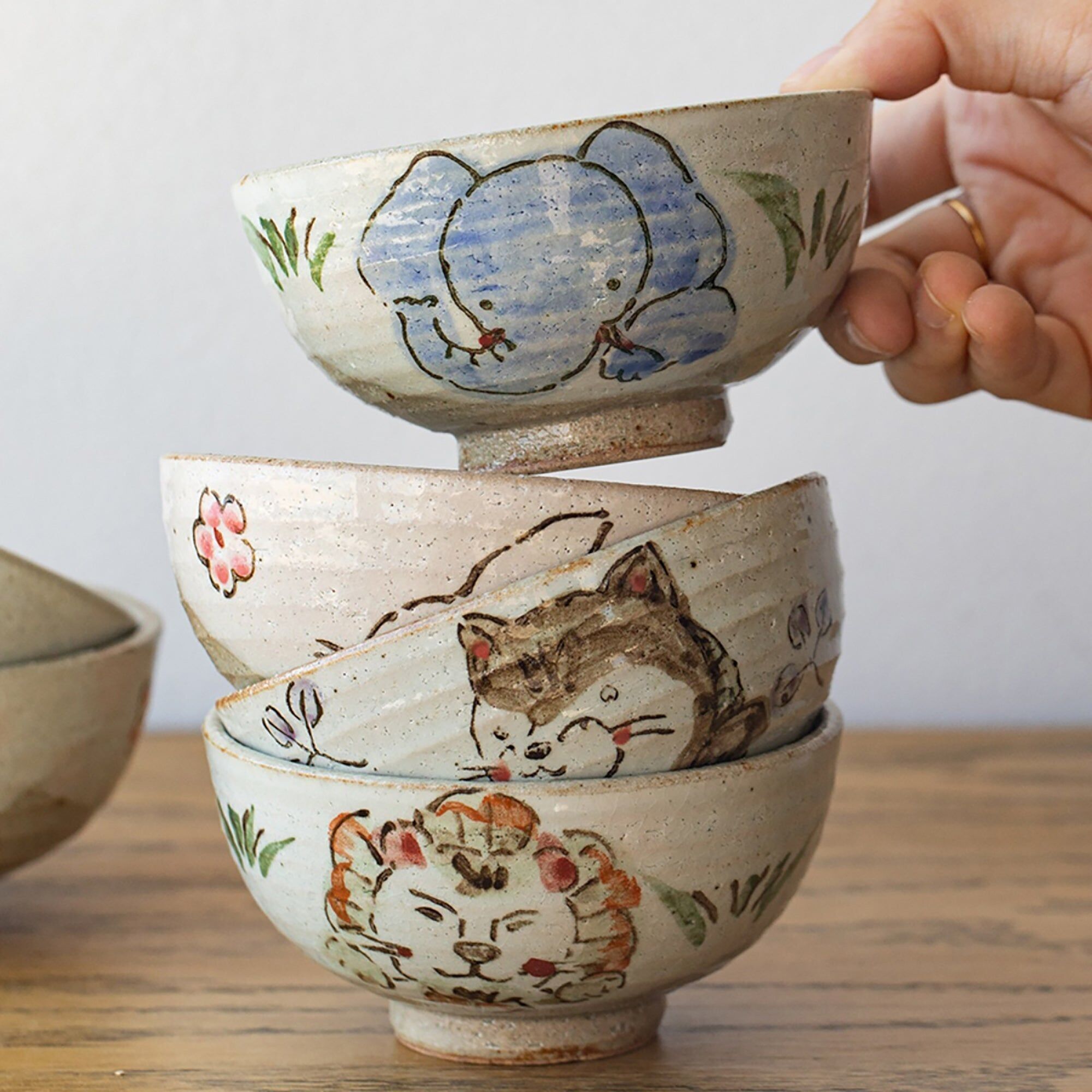 Ciotola di riso artigianale Seto yaki