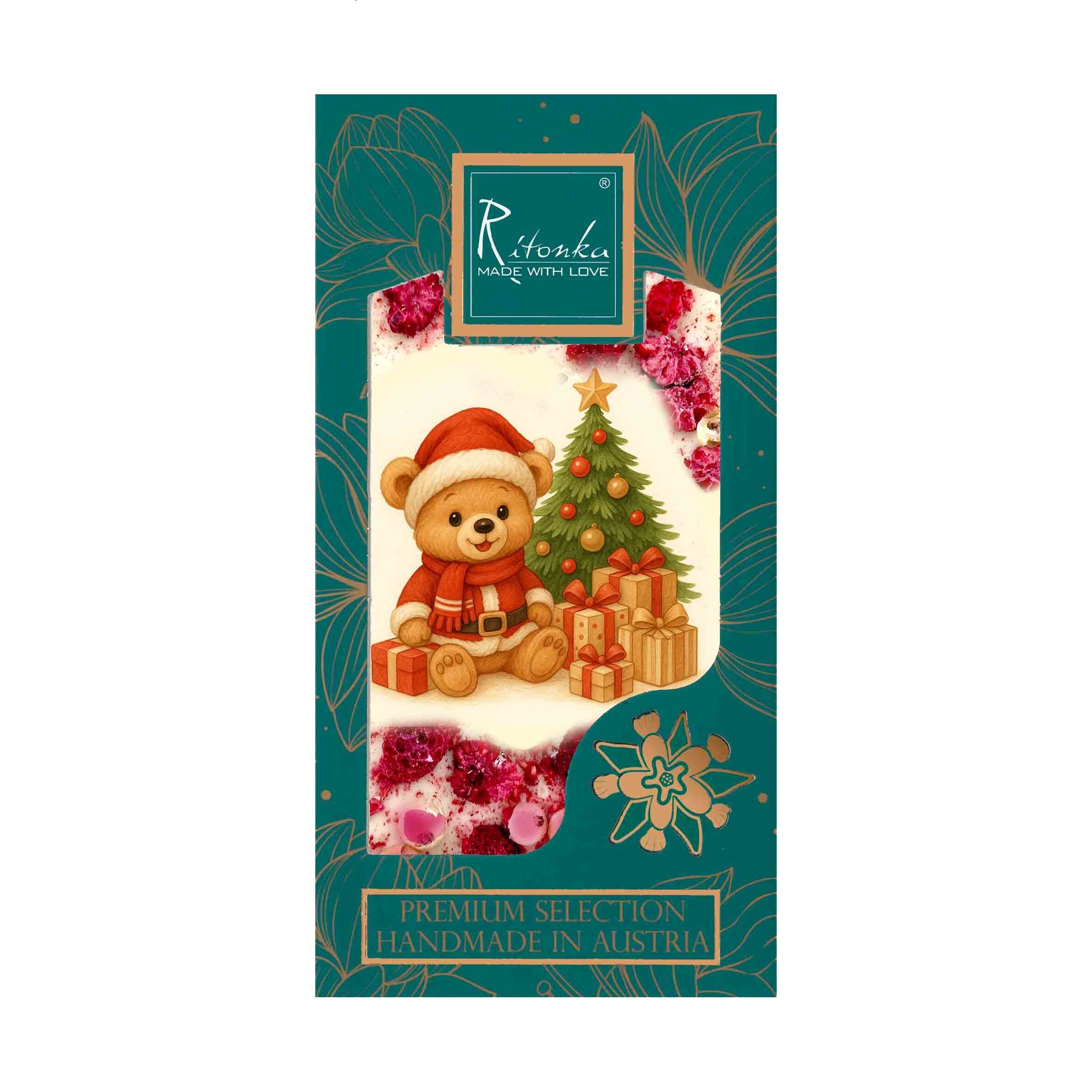 Orsetto di Natale al cioccolato bianco premium 95 g