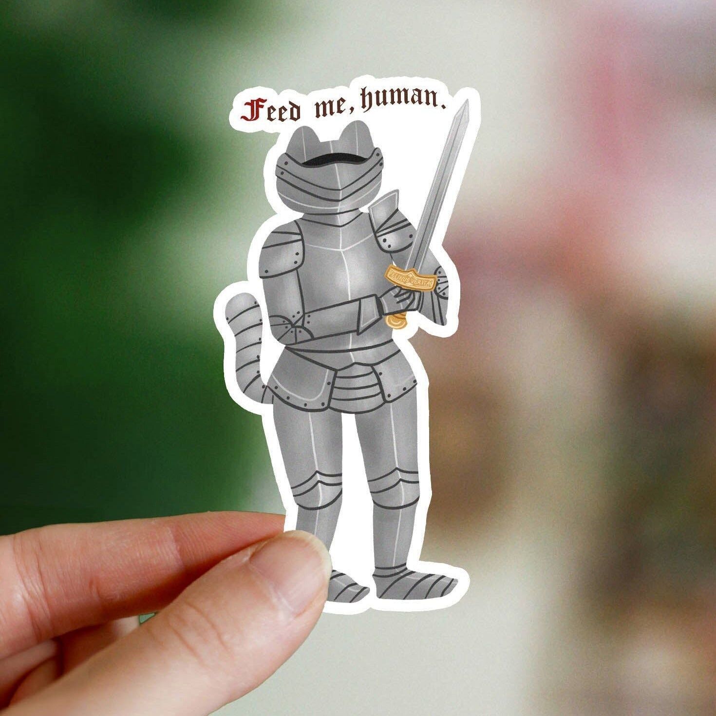 Gatto corazzato - Adesivi impermeabili individuali