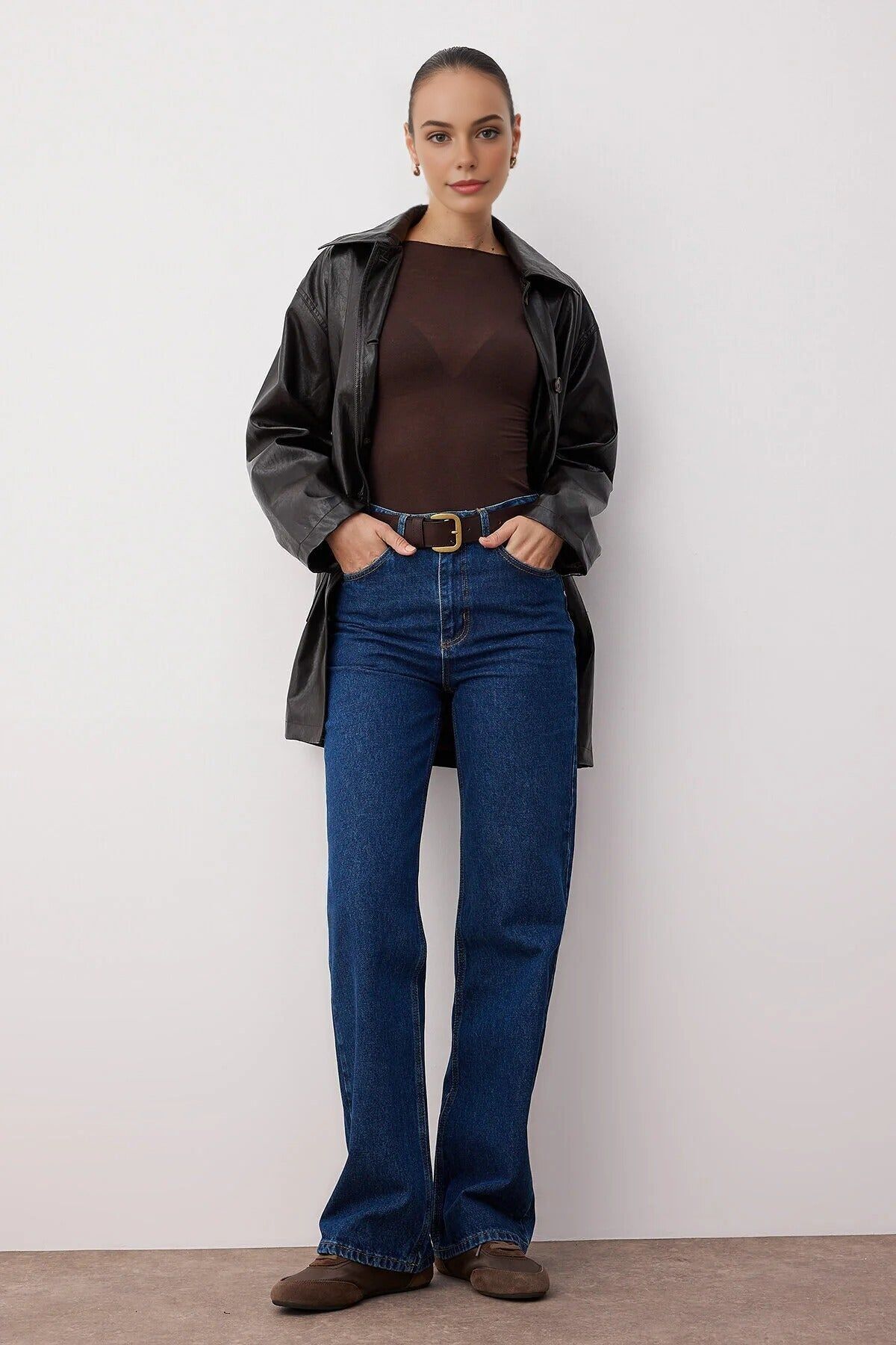 High Waist Wide Leg Jeans