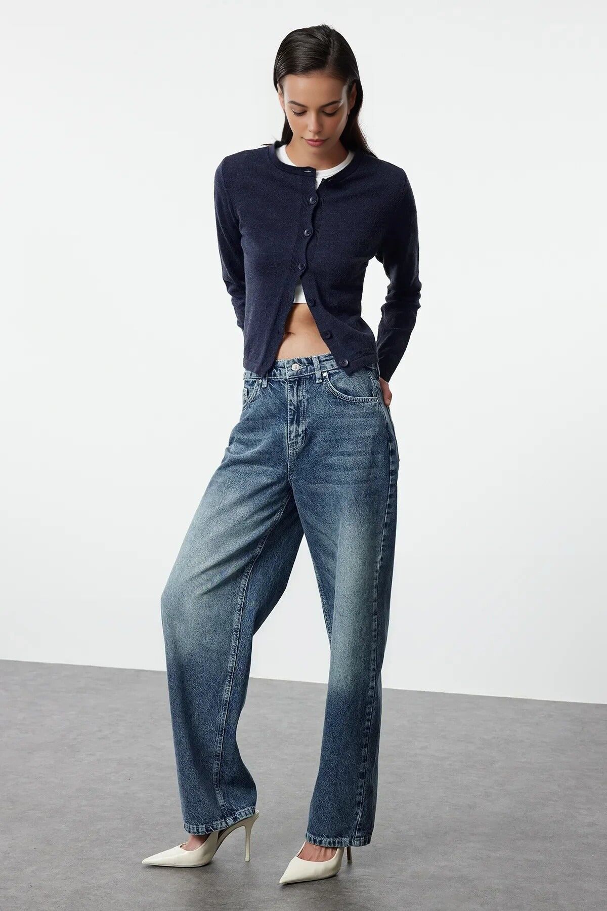High Waist Baggy Jeans