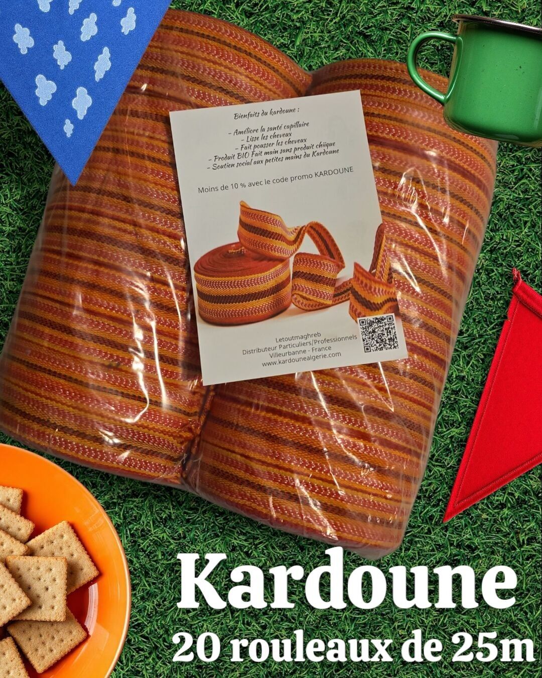 Kardoune - 20 Rollen à 25 m - Großhandelspreis für Wiederverkäufer