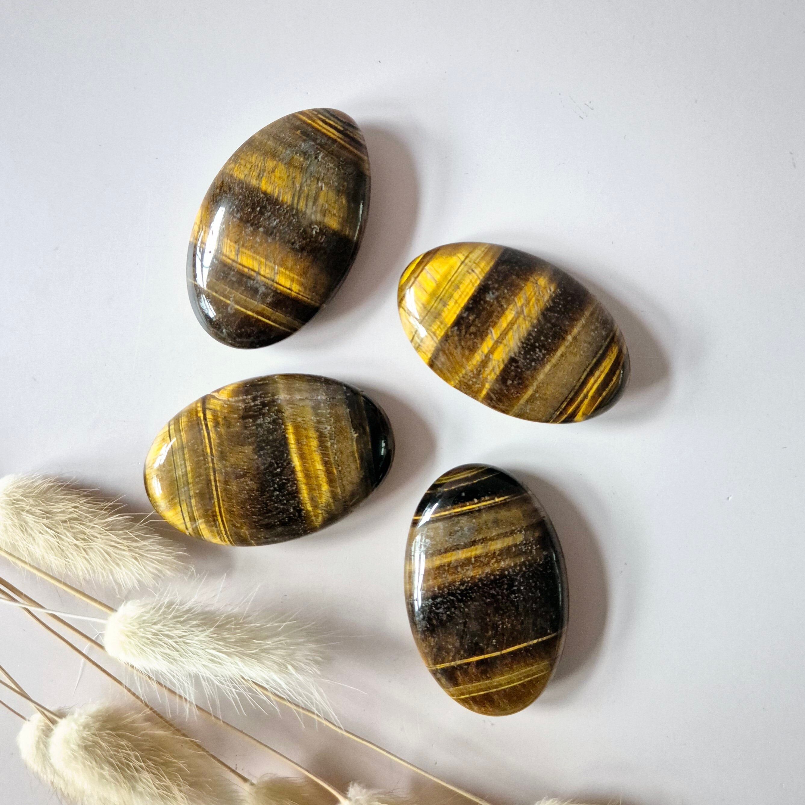 Pierre de paume œil de tigre | Pierre de force, de concentration et de protection